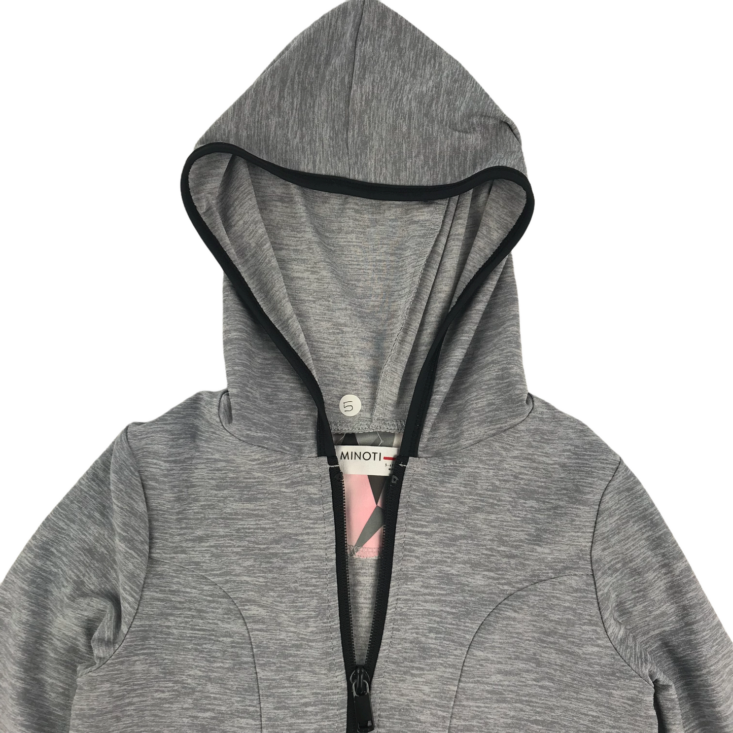 Minoti Grey Hooded Sports Sweatshirt Age 5