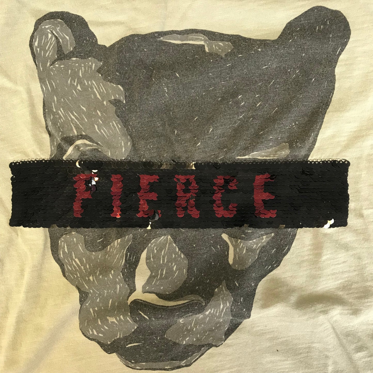 Mango Green Fierce Sequin Style T-Shirt Age 11