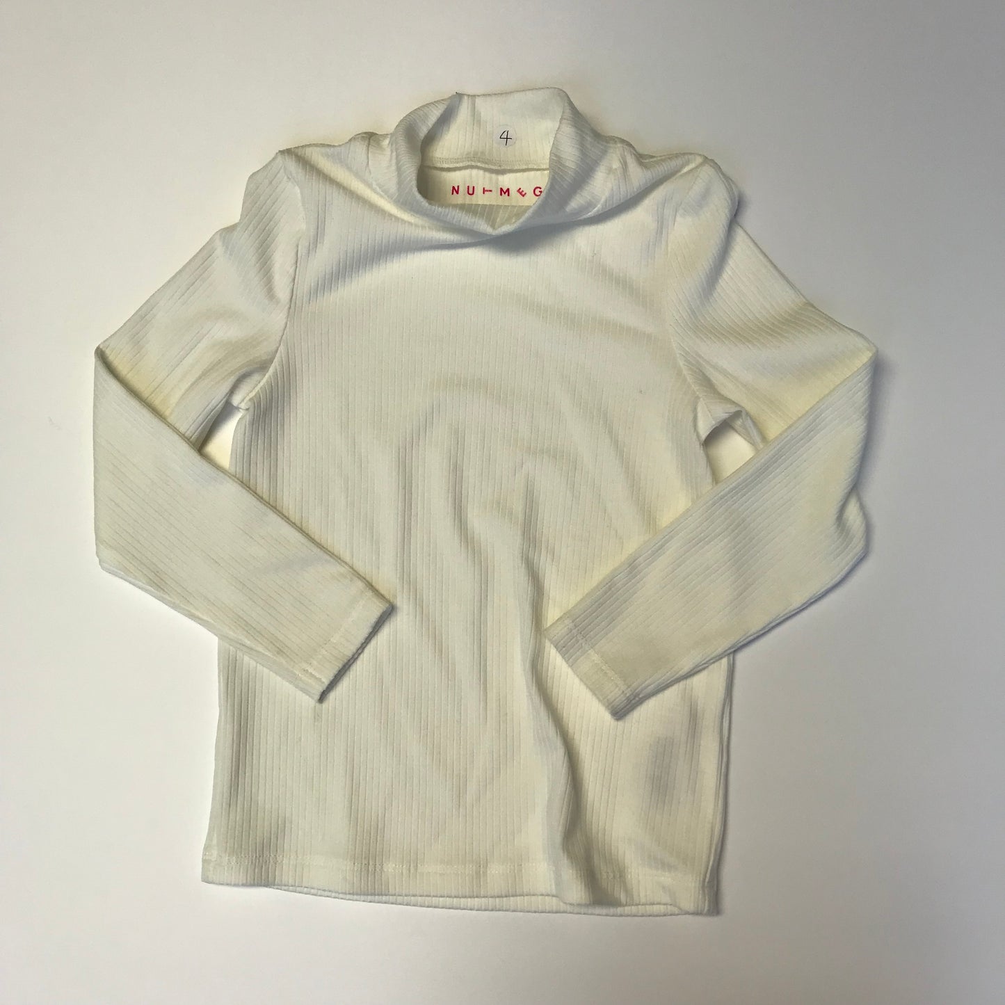 Nutmeg White Long Sleeve T-shirt Age 4