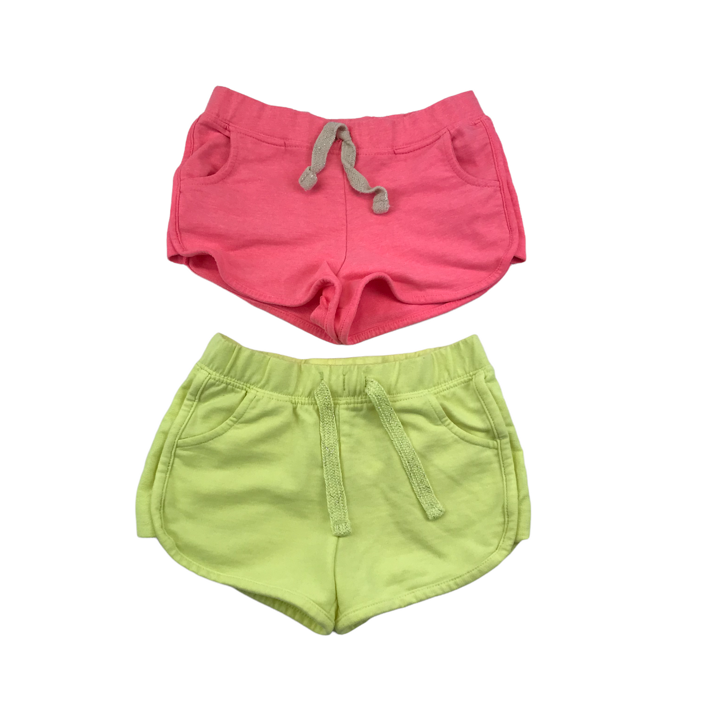 Matalan Bundle of Pink and Neon Jersey Shorts Age 5