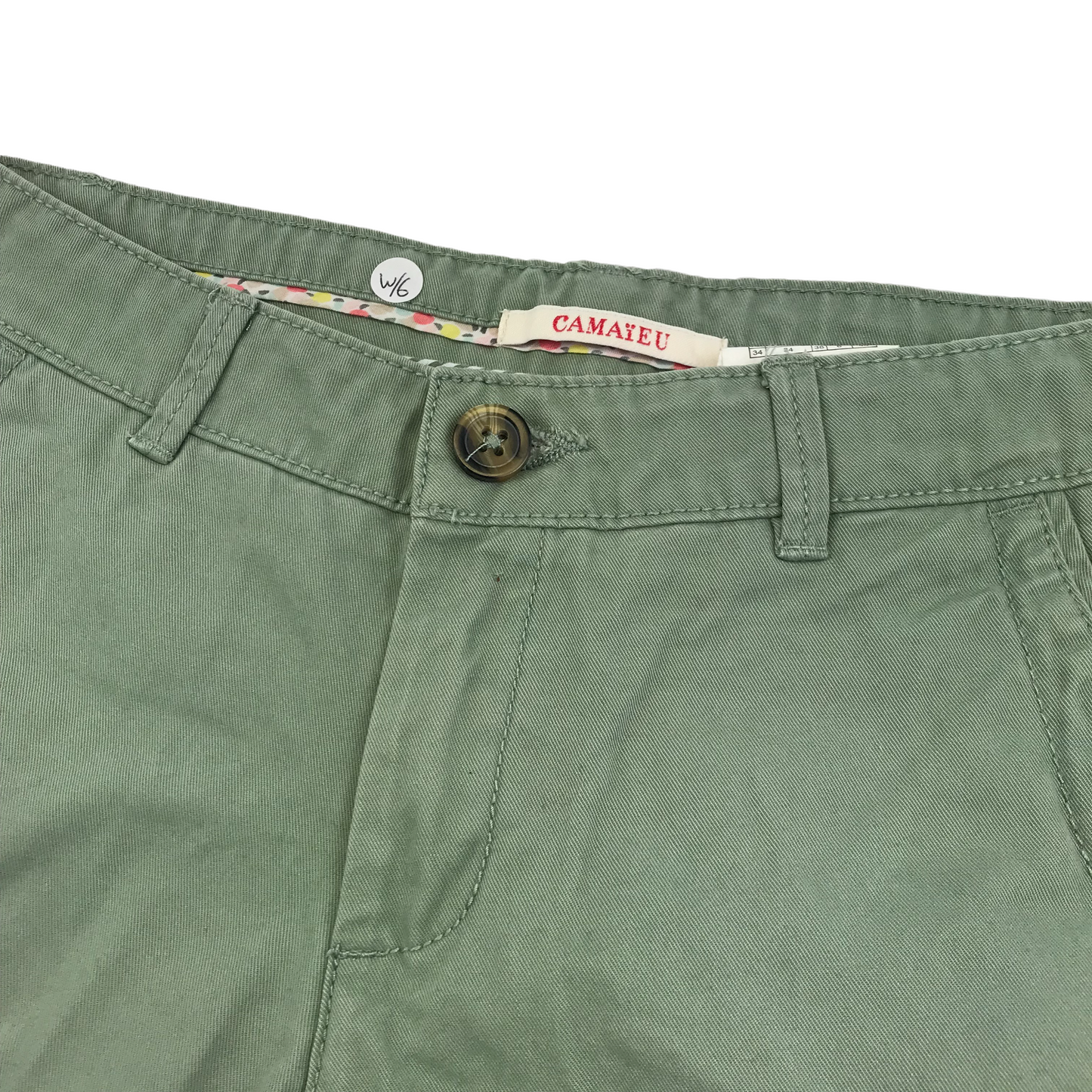 Camaieu Khaki Green Shorts Women's Size 6