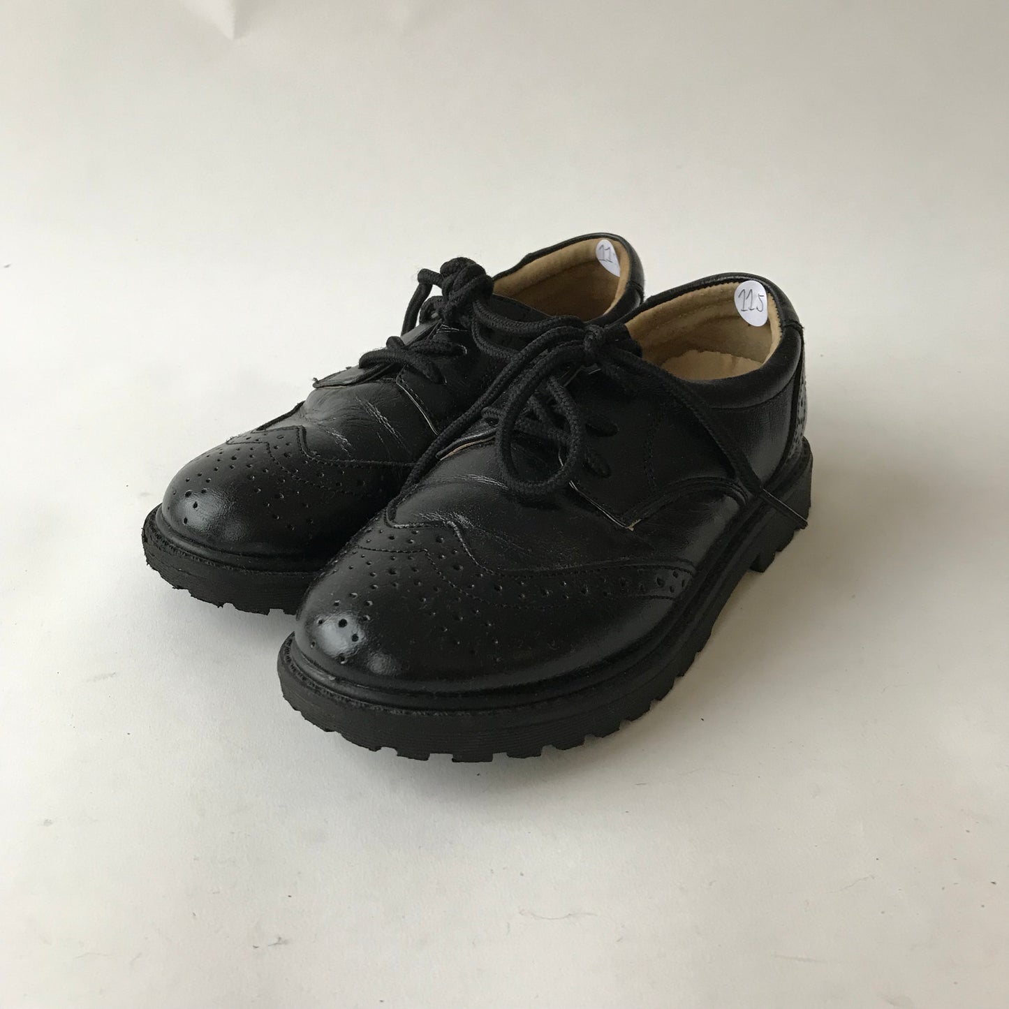 Memeda Black Brogue Shoes Shoe Size 11.5 (jr)