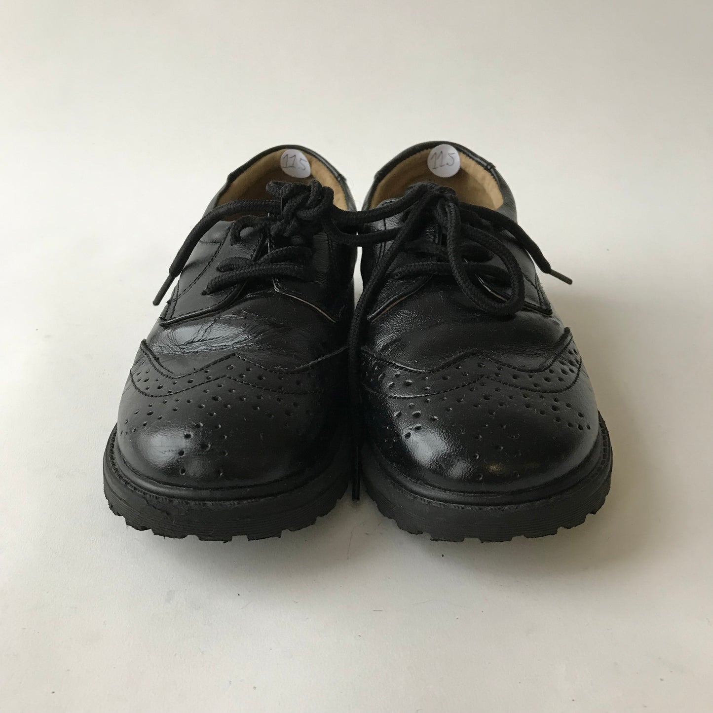 Memeda Black Brogue Shoes Shoe Size 11.5 (jr)