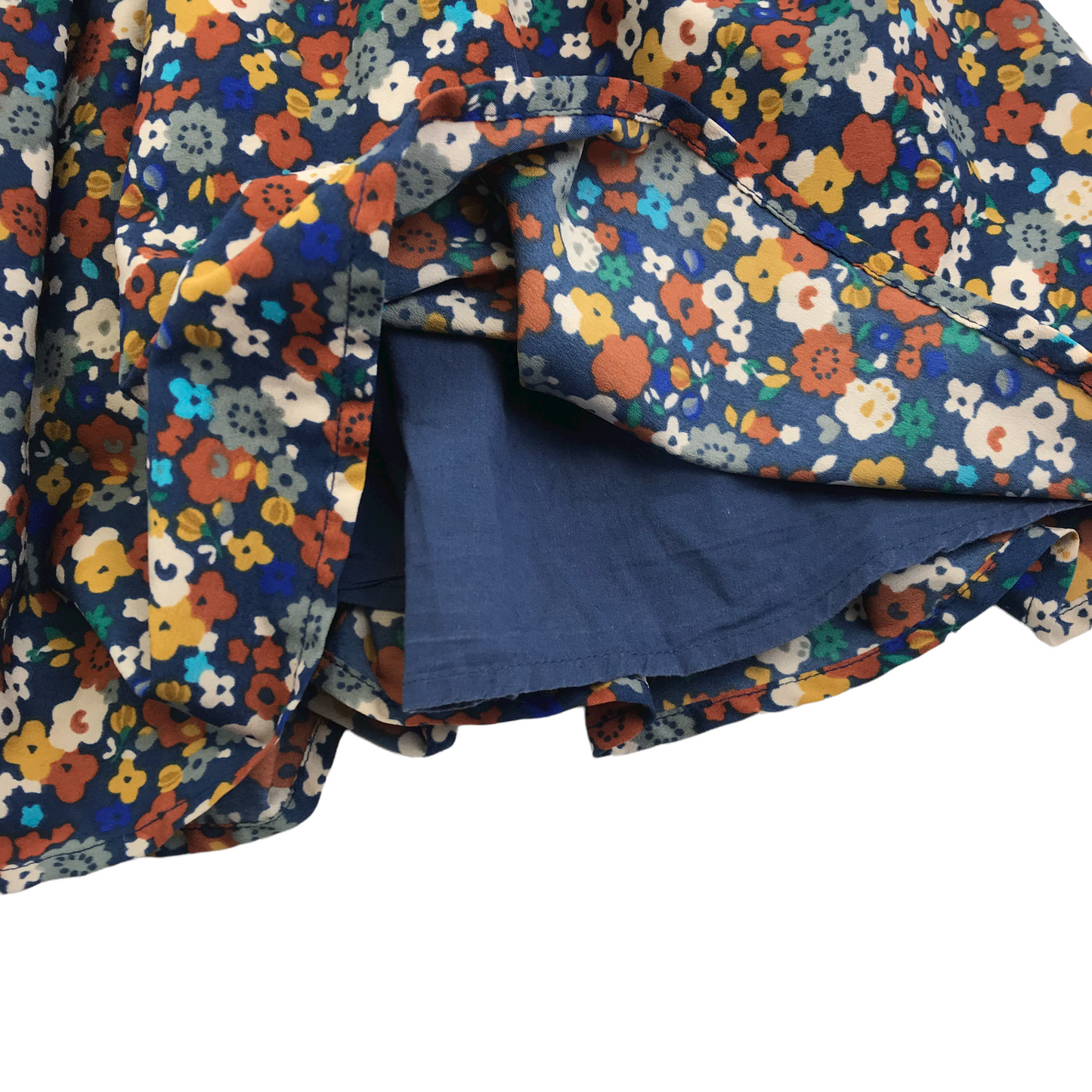 Next Navy Floral Layered Skirt Age 6