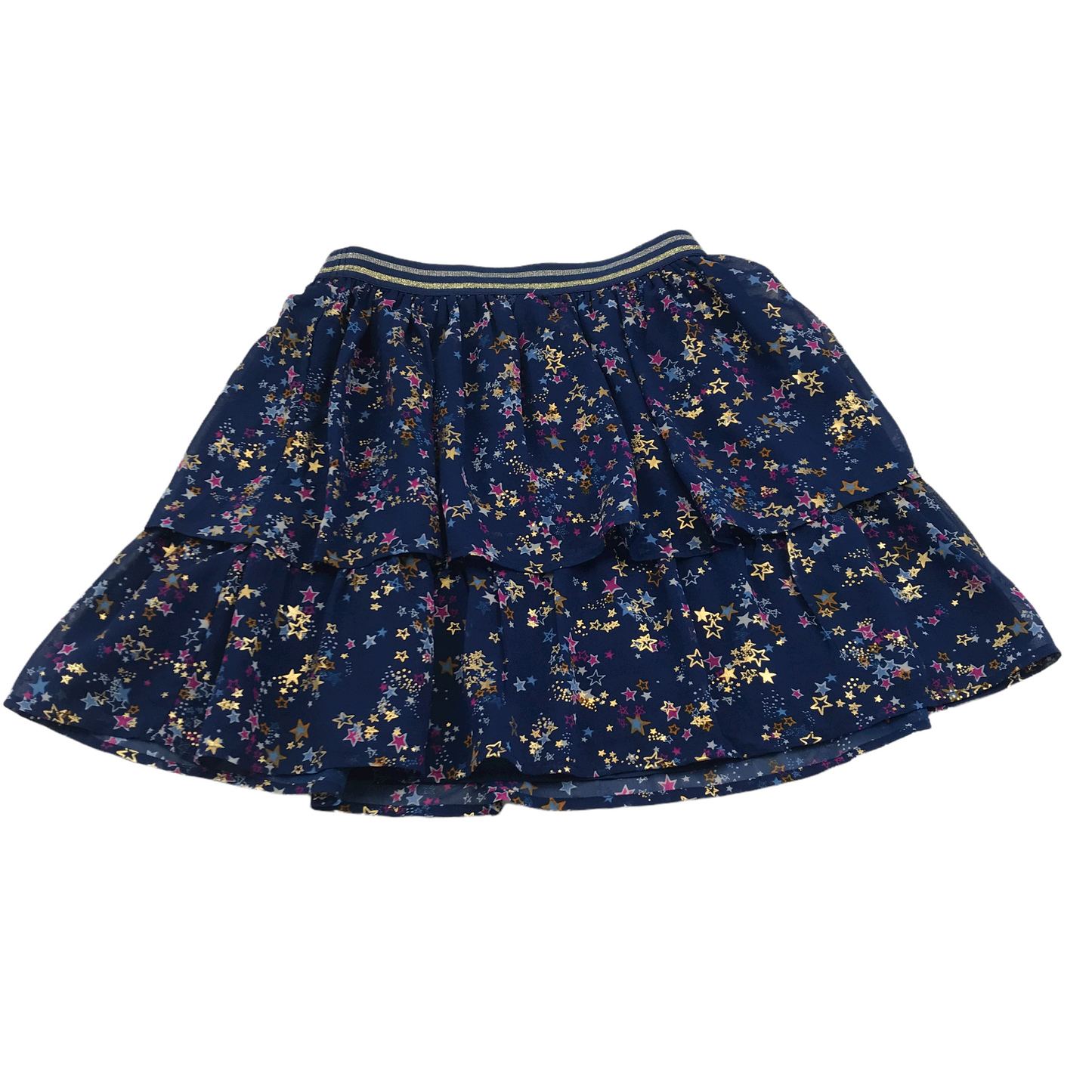 Monsoon Navy Layered Celestial Skirt Age 9
