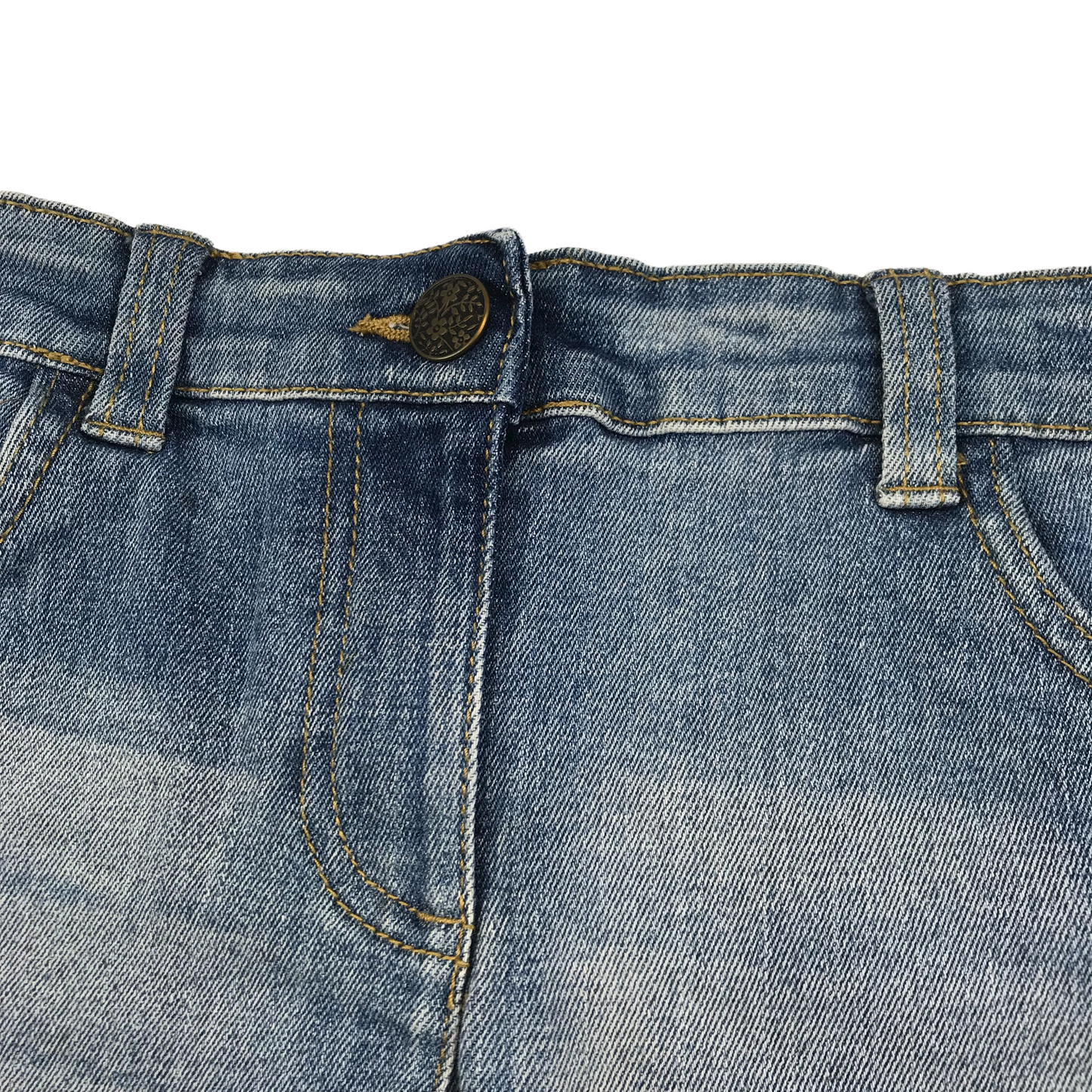 Nutmeg Embroidery Denim Shorts Age 10