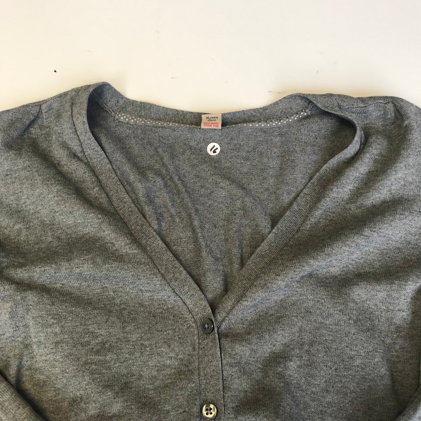Tu Grey Long Cardigan Age 16