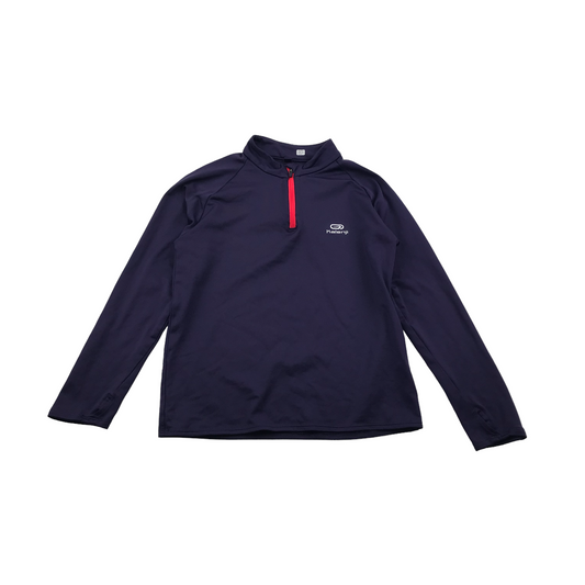 Kaleji Purple Plain Sports Top Age 10