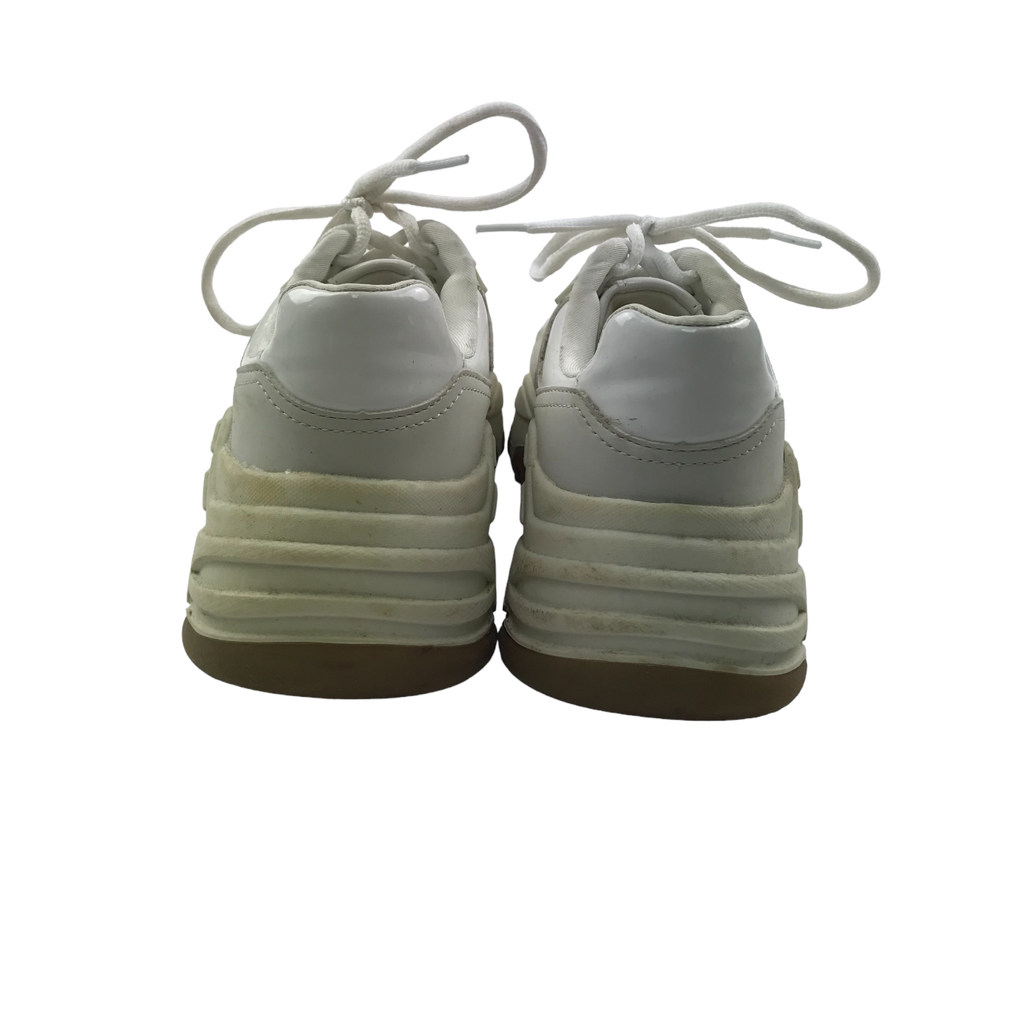 Bershka White Trainers Shoe Size UK 5 EUR 38