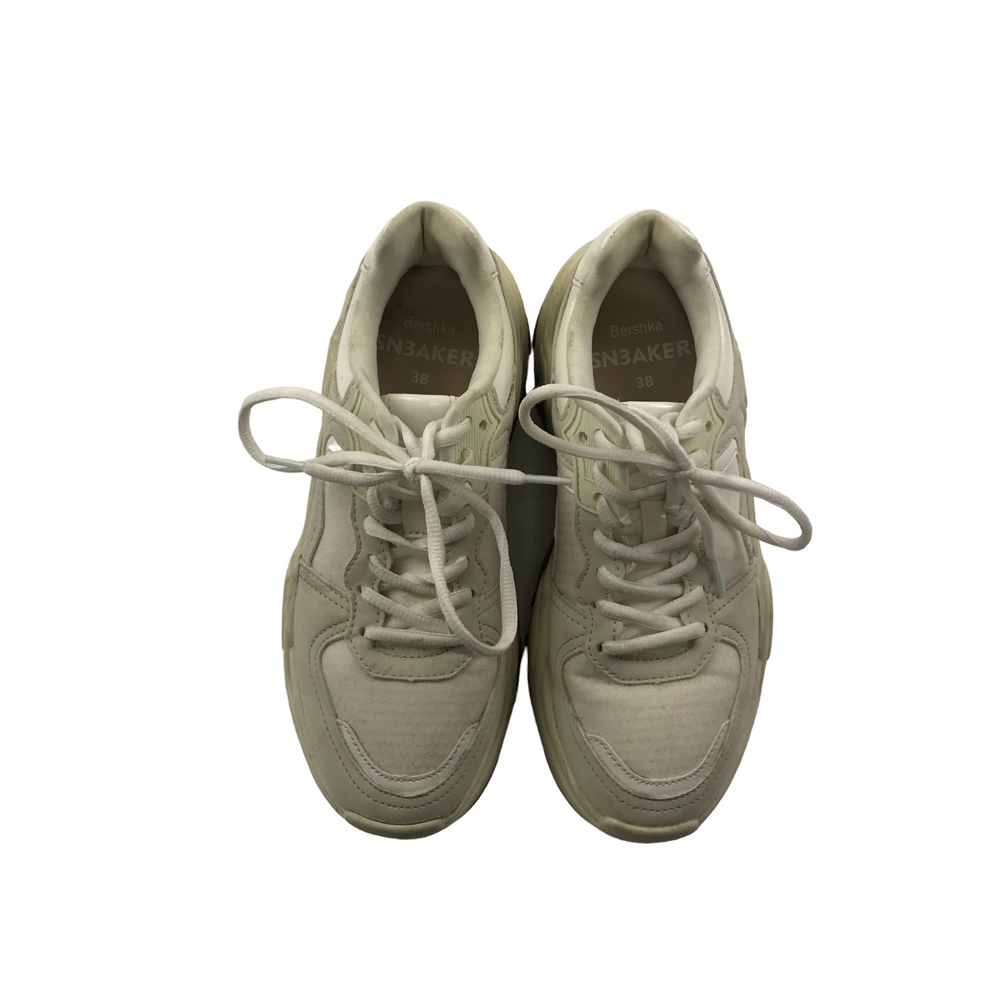 Bershka White Trainers Shoe Size UK 5 EUR 38