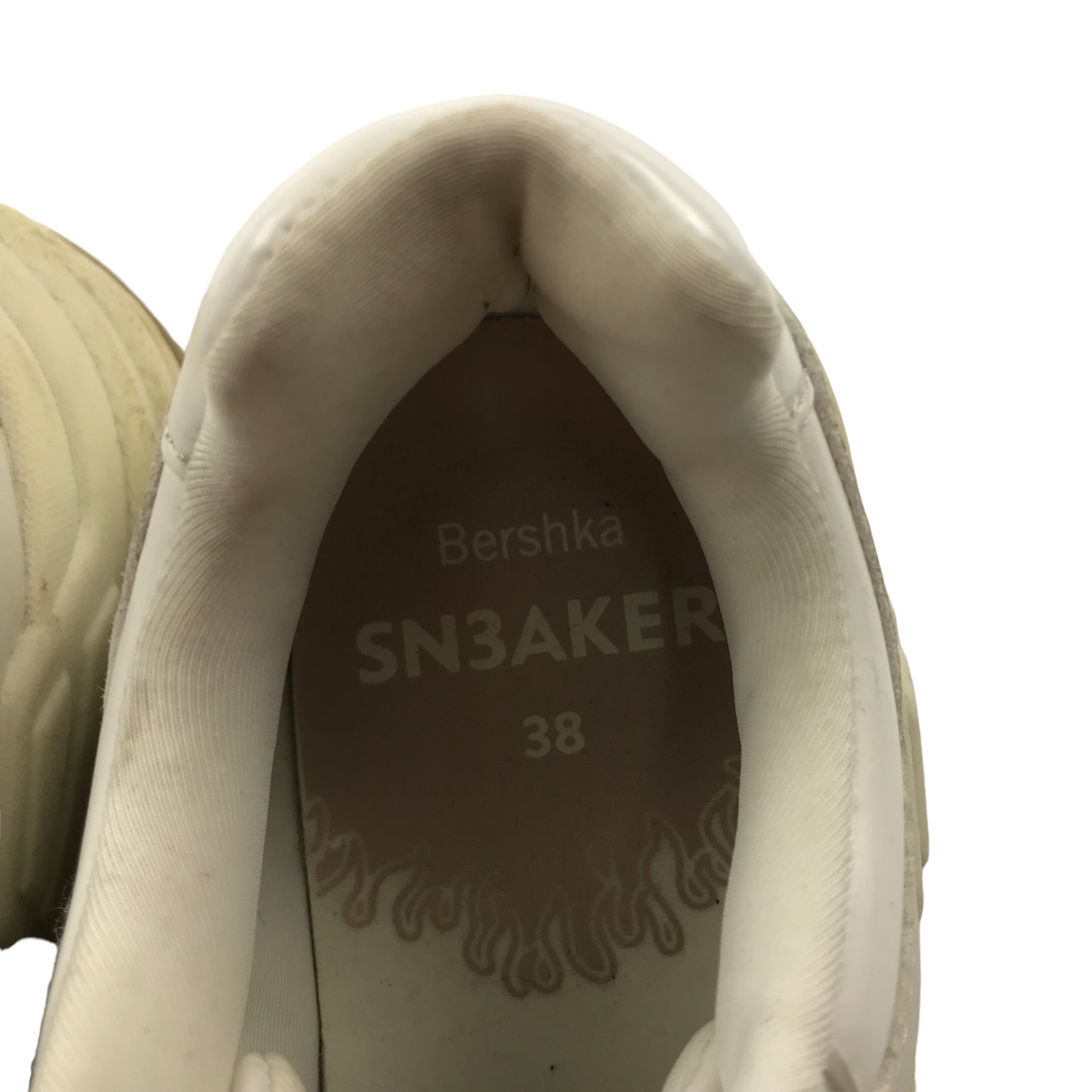 Bershka White Trainers Shoe Size UK 5 EUR 38