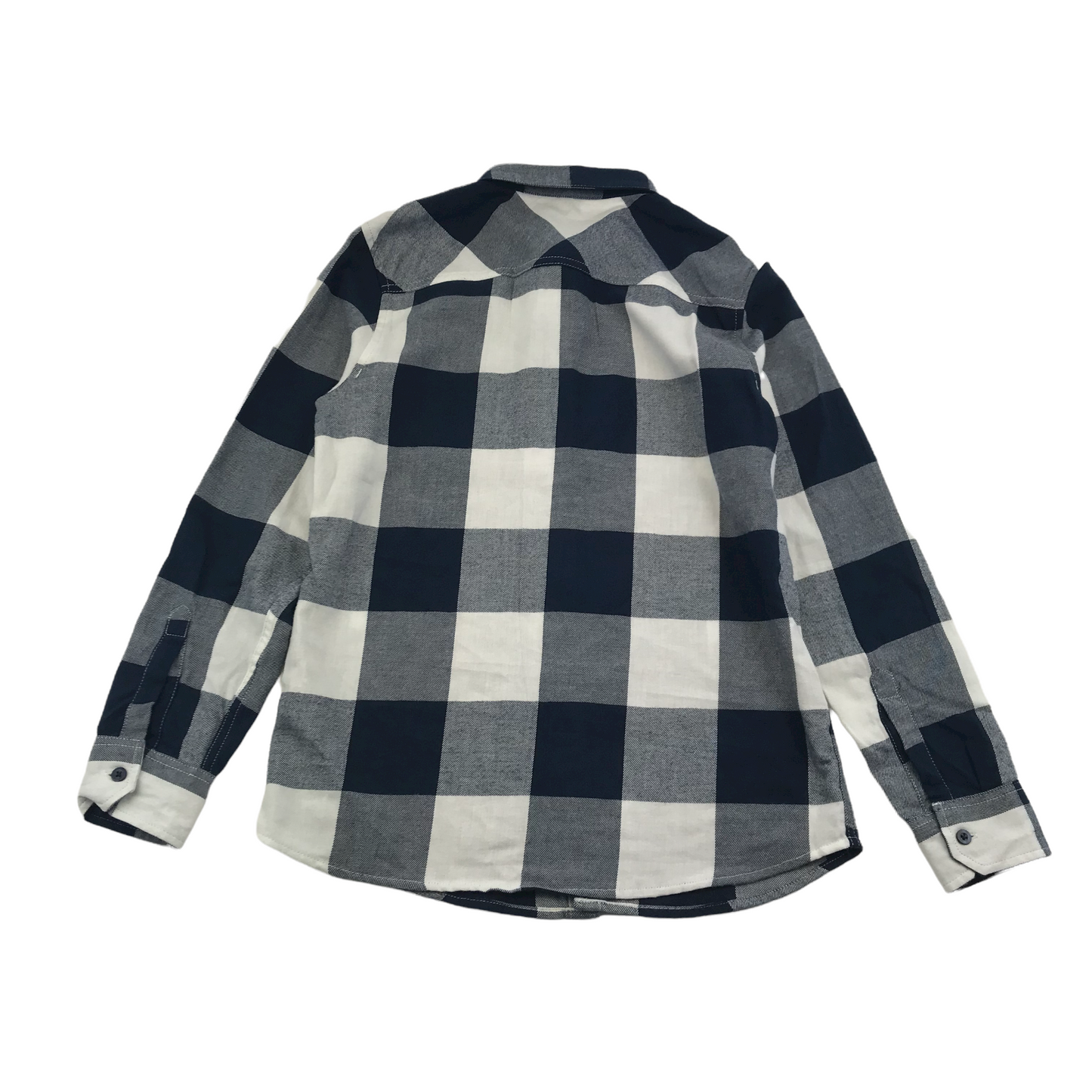 M&S Navy Checked Shirt Age 12