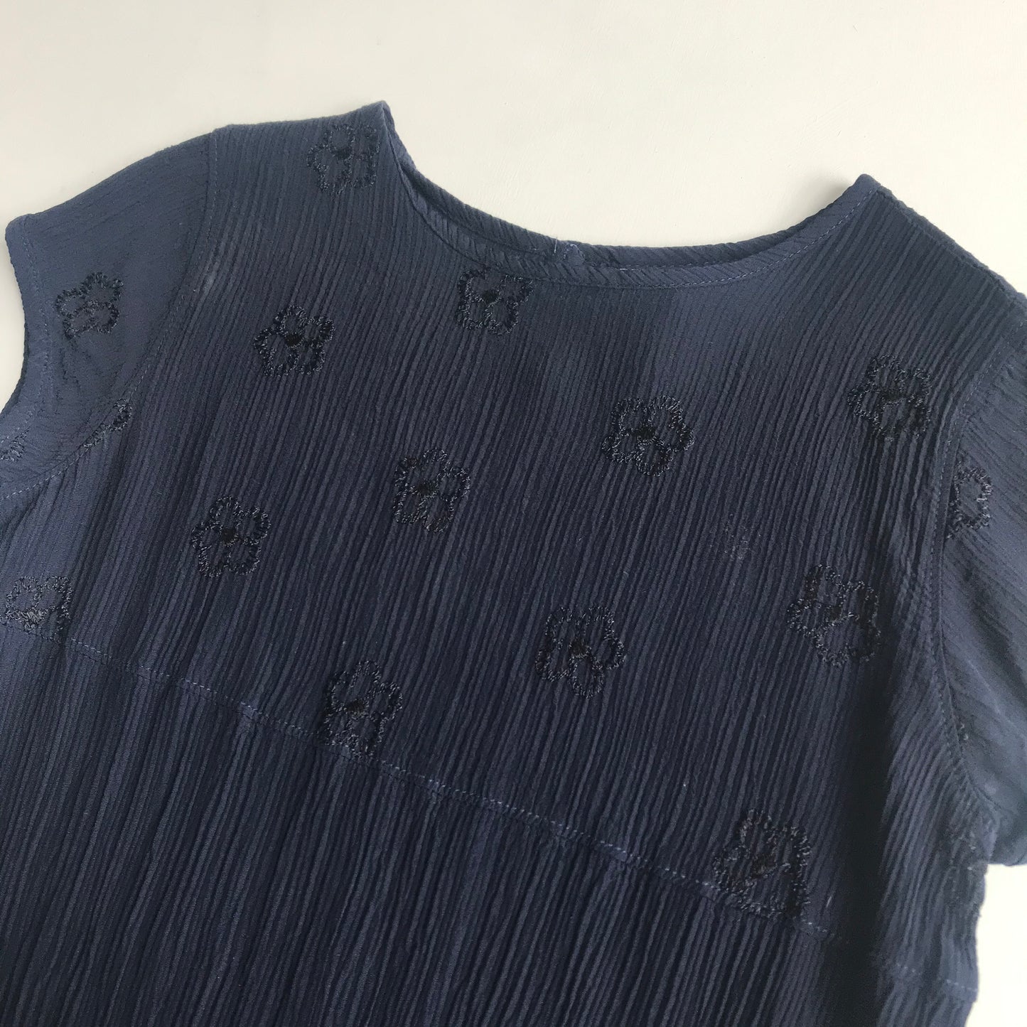 Dress - Navy crepe - Age 6