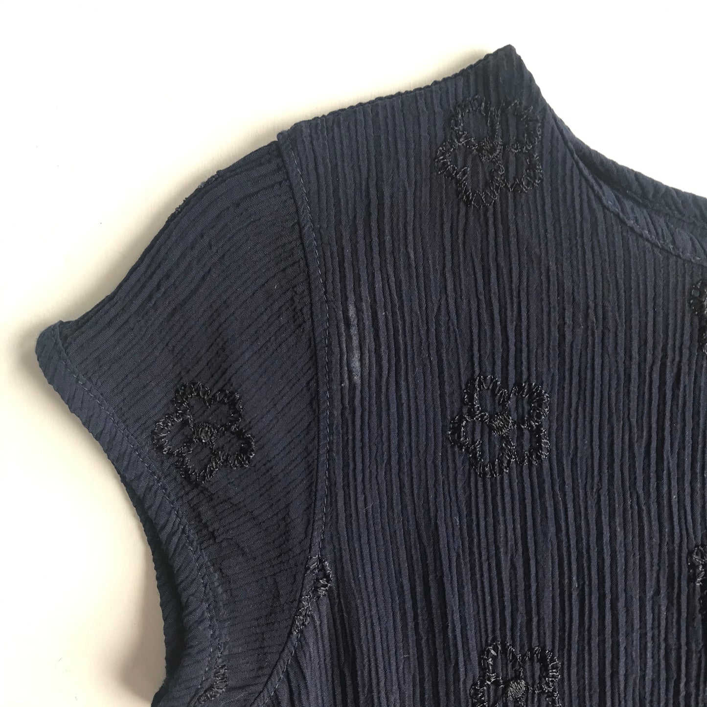 Dress - Navy crepe - Age 6