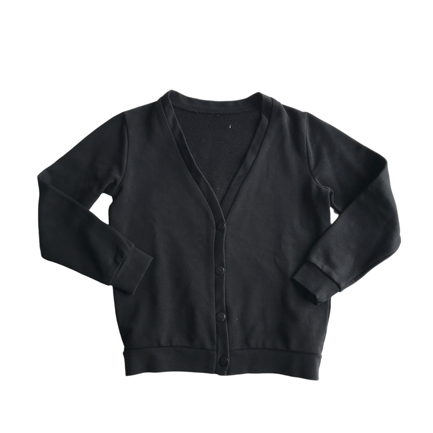 Black jersey school cardigan