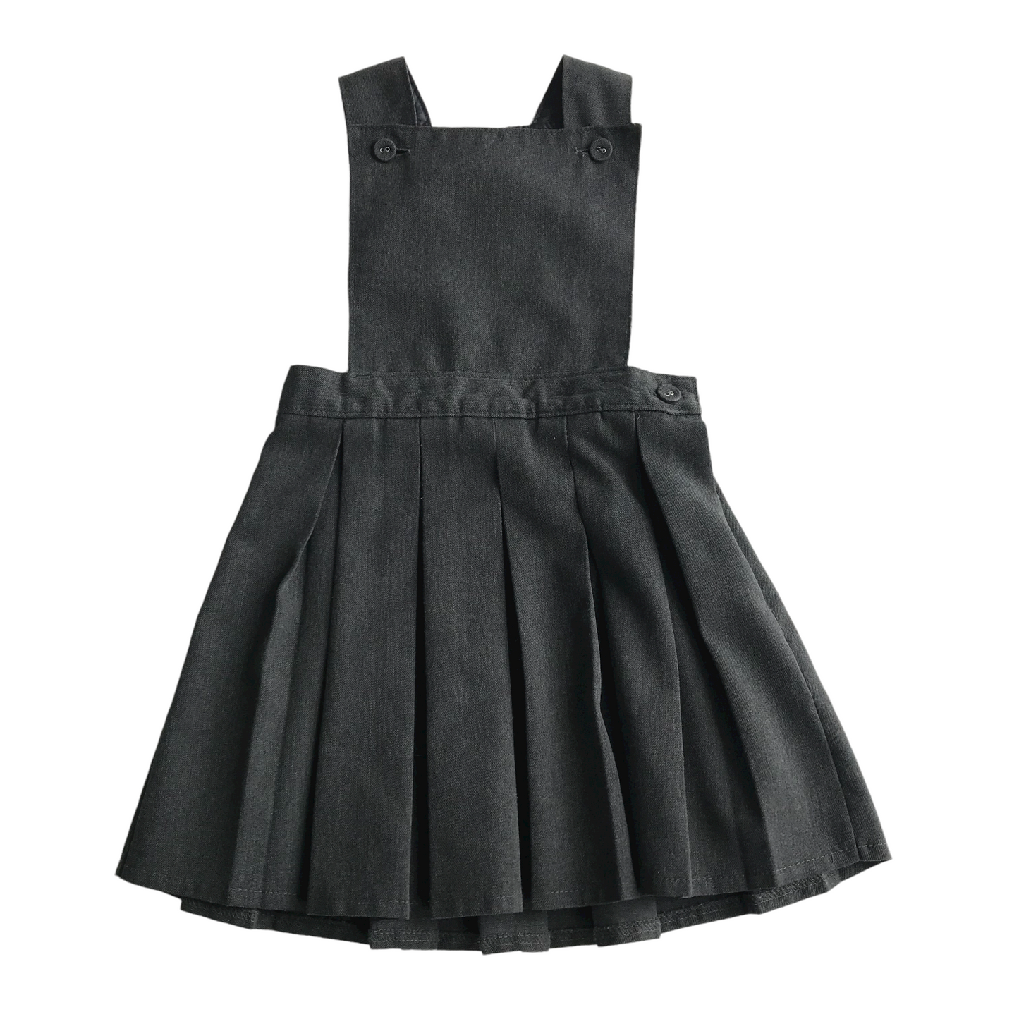 Grey School Pinafore Bib