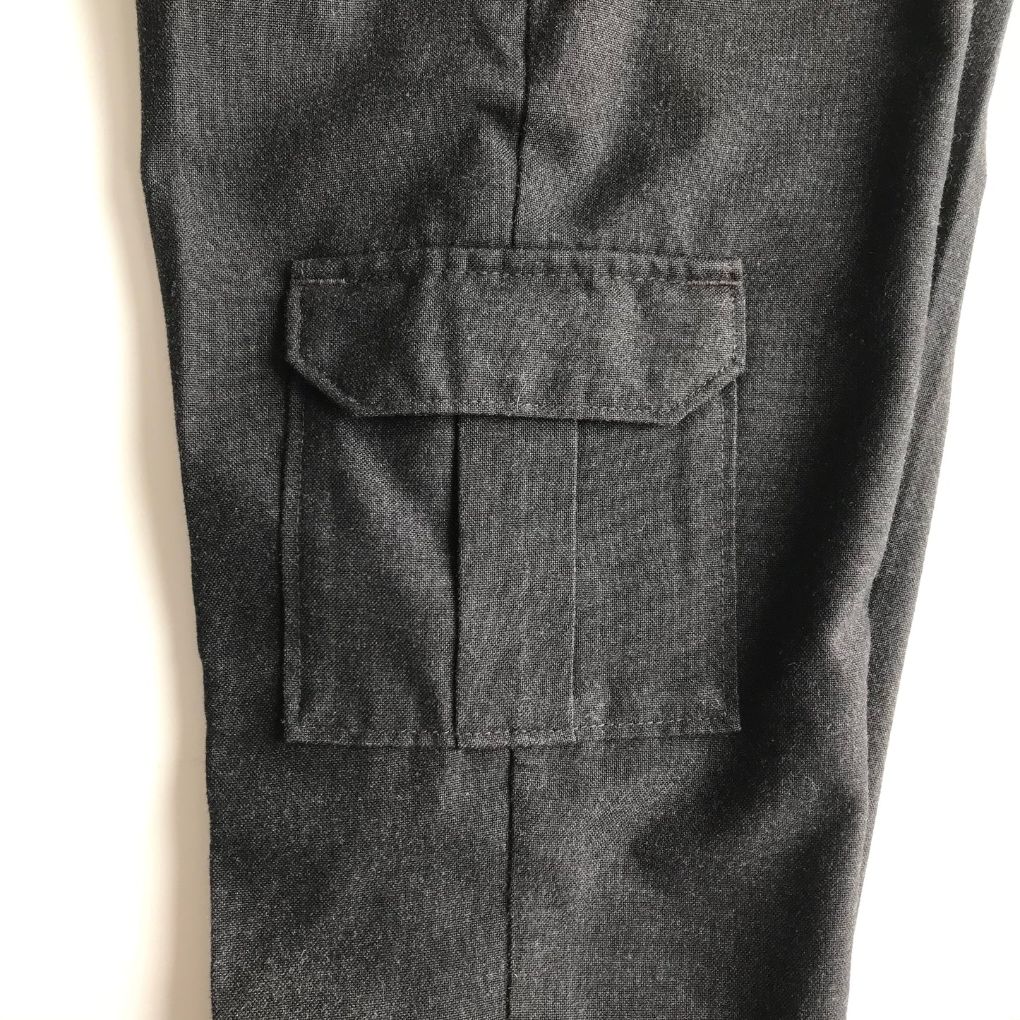 Charcoal Grey Cargo Style School Trousers