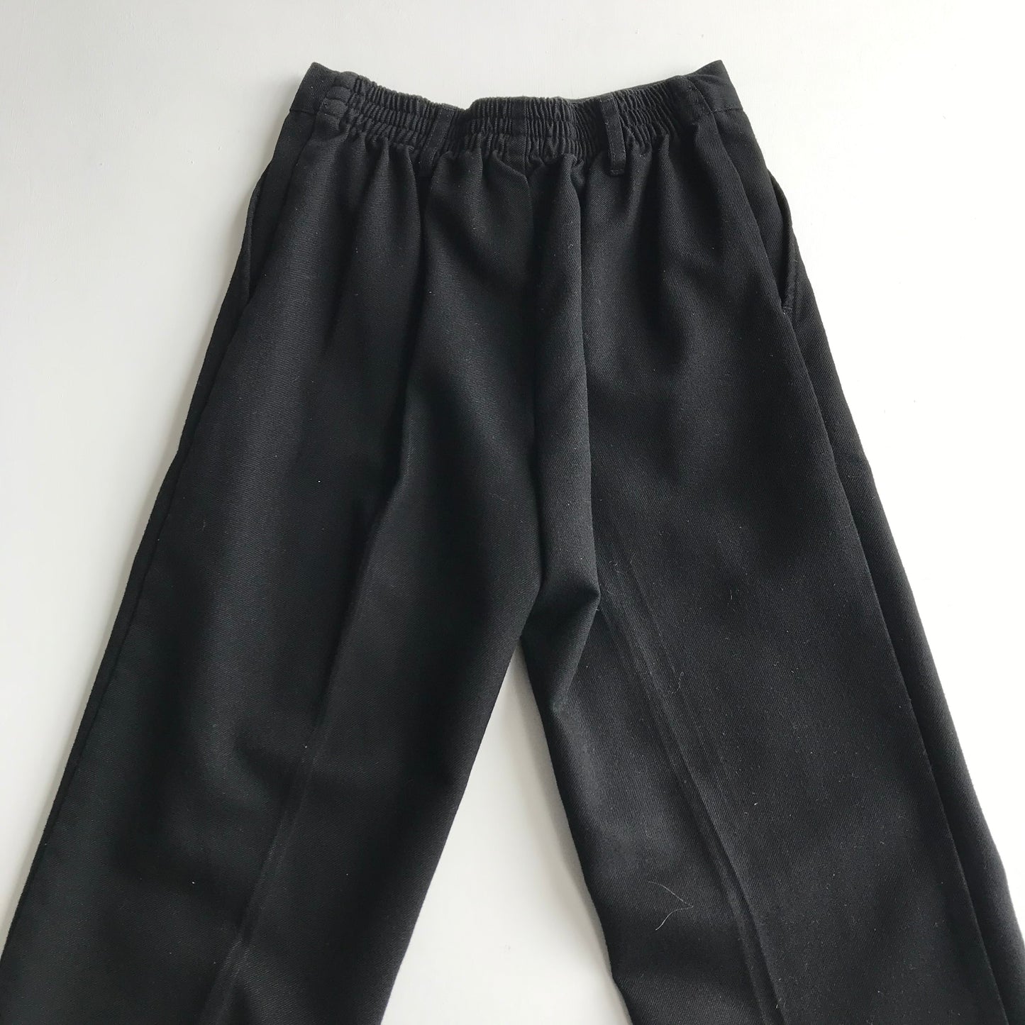 Black School Trousers Elasticated Waist