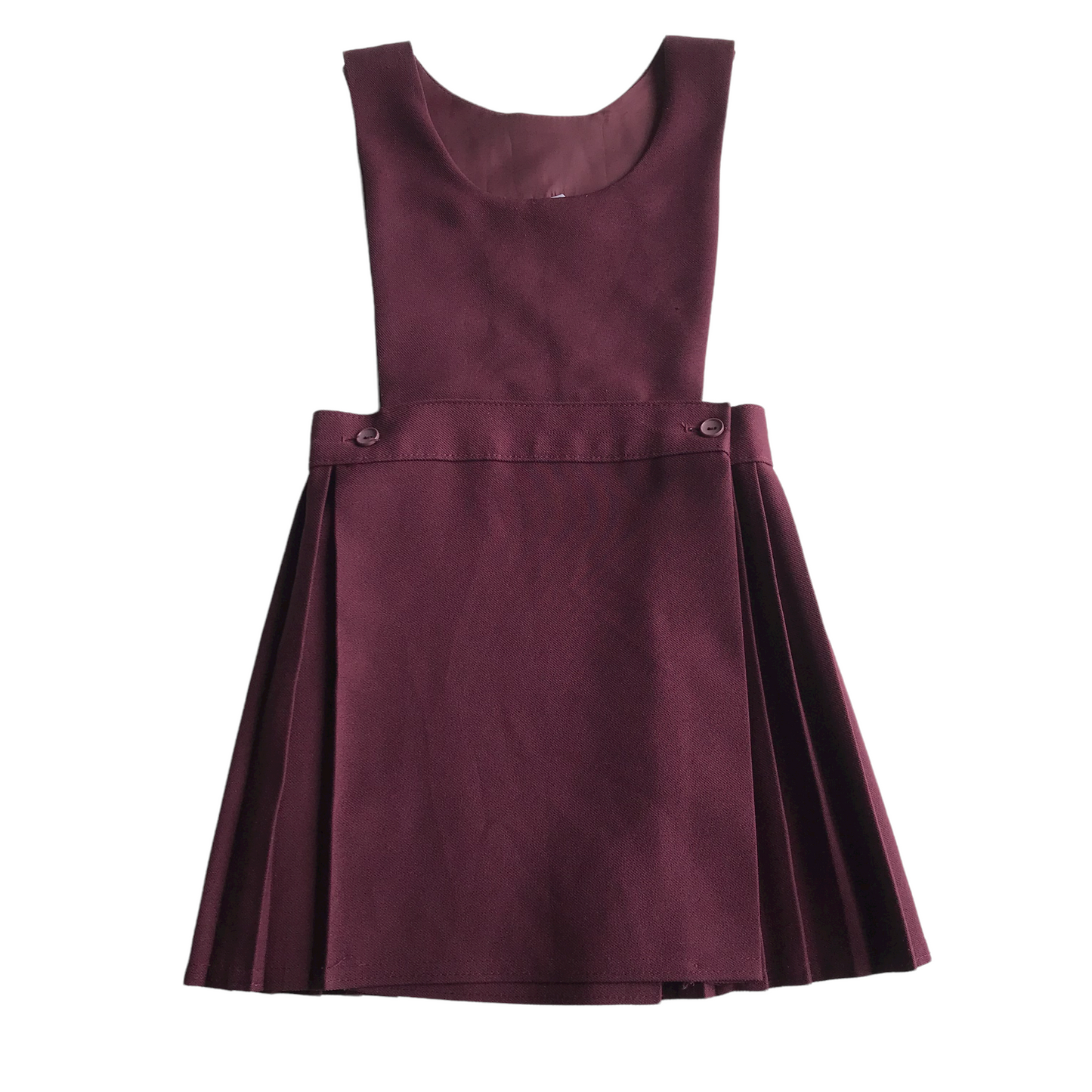 Burgundy School Pinafore Bib