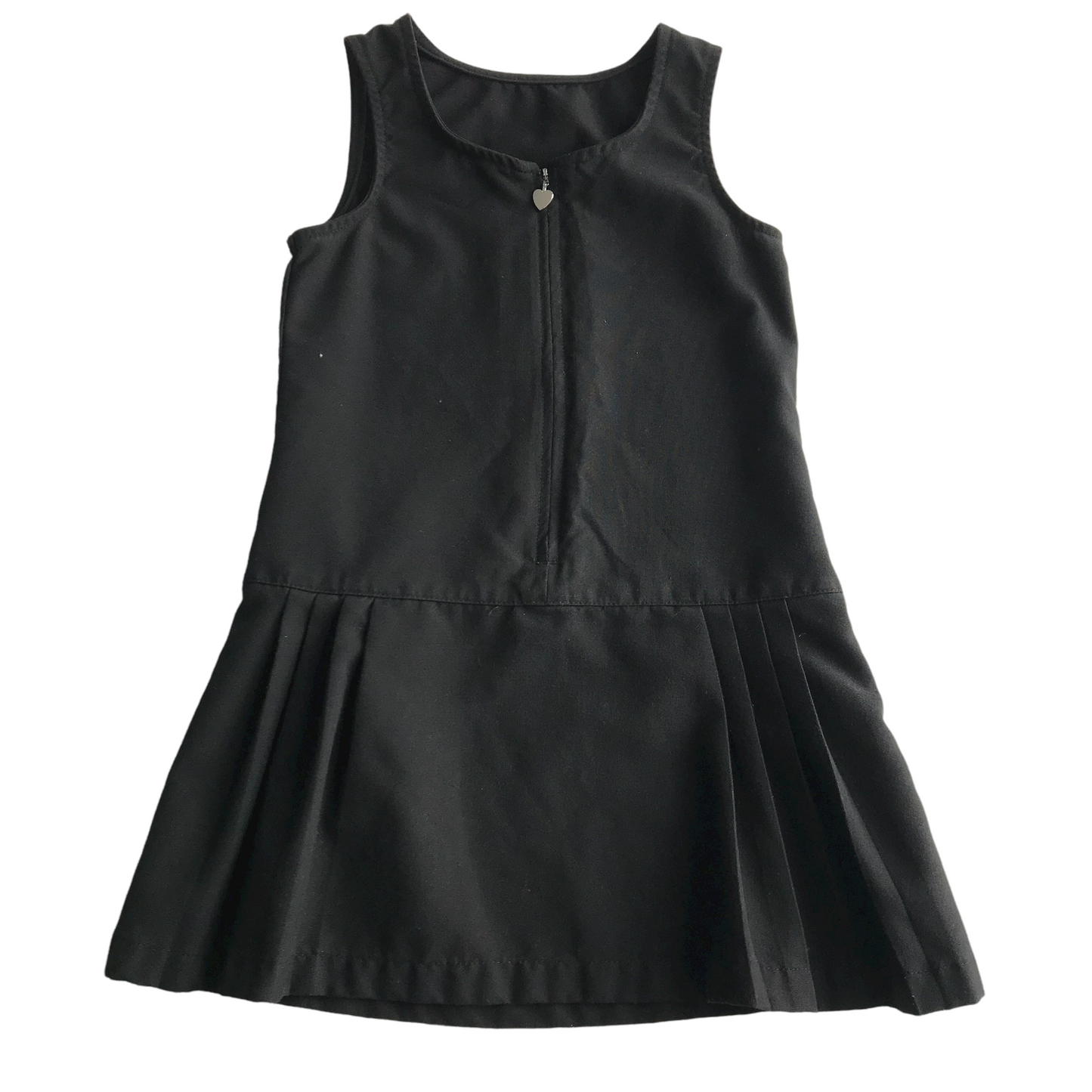 Black A-line School Pinafore