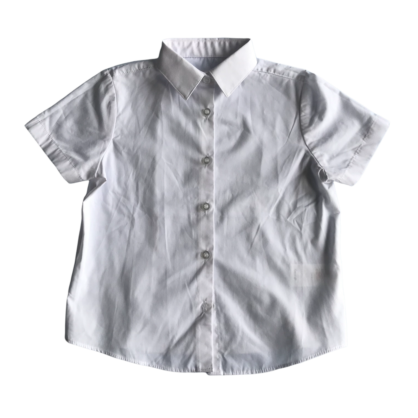 White Short Sleeve School Shirt