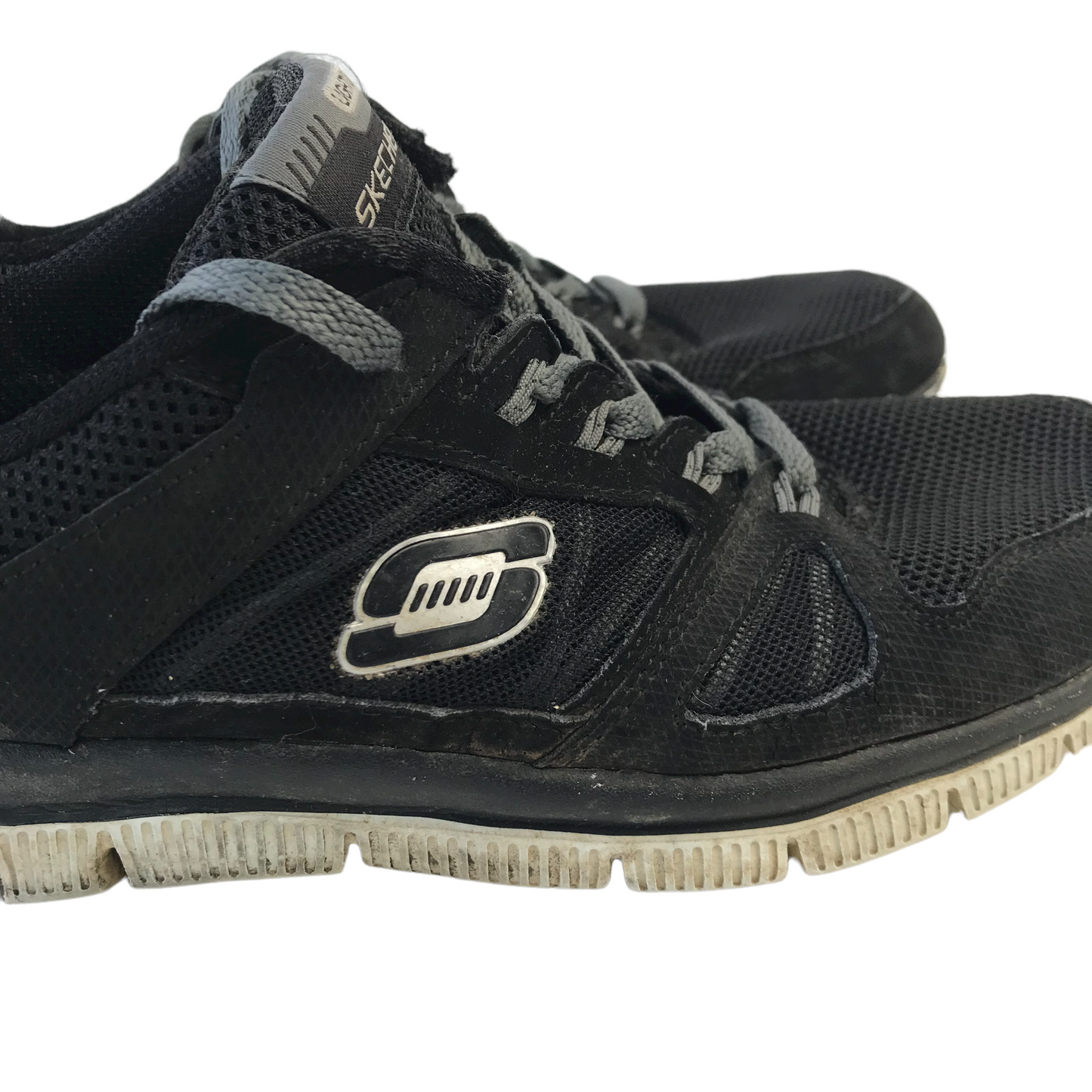 Skechers Lightweight Black Trainers Shoe Size 7