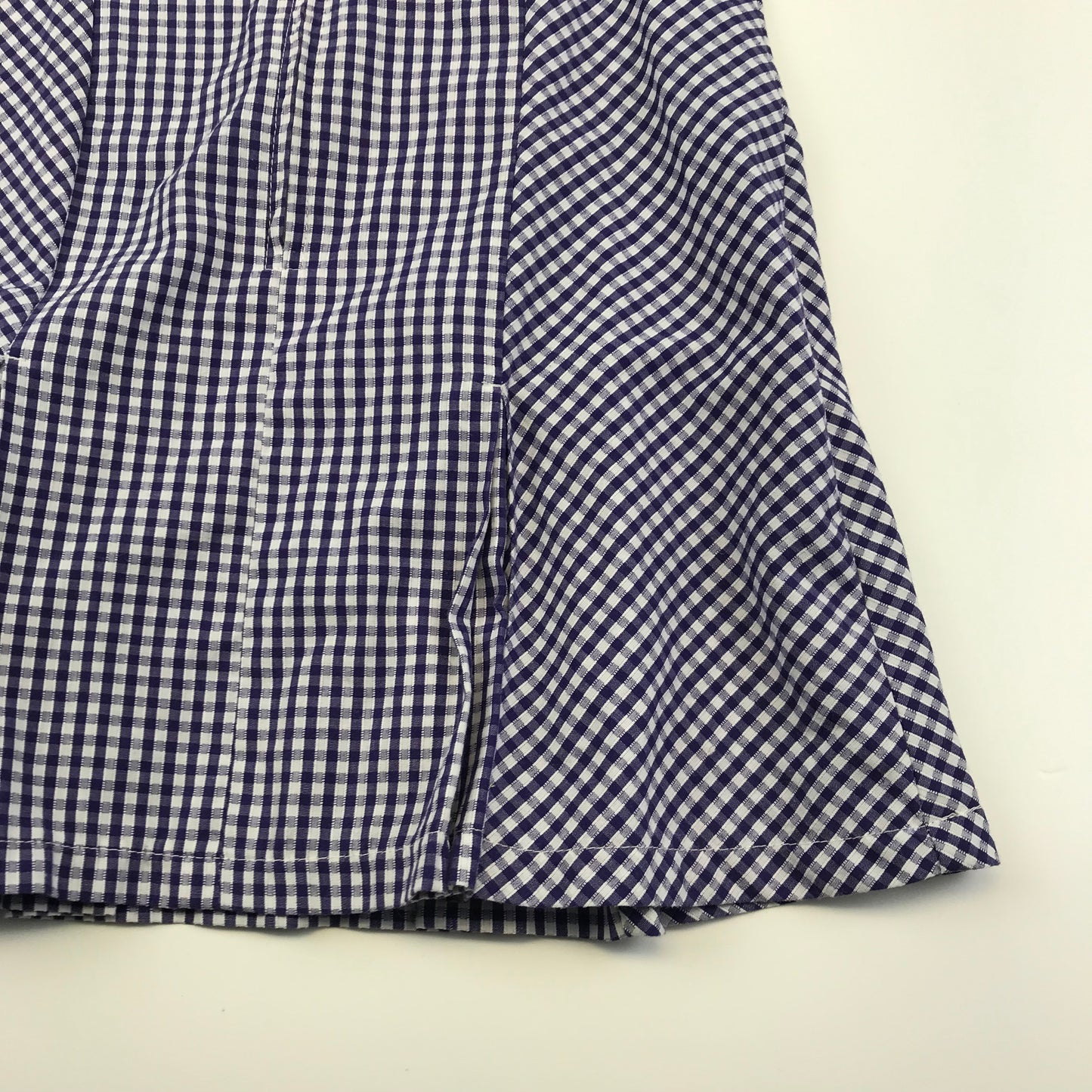 Banner Purple School Summer Gingham A-line Dress with Zip Age 4