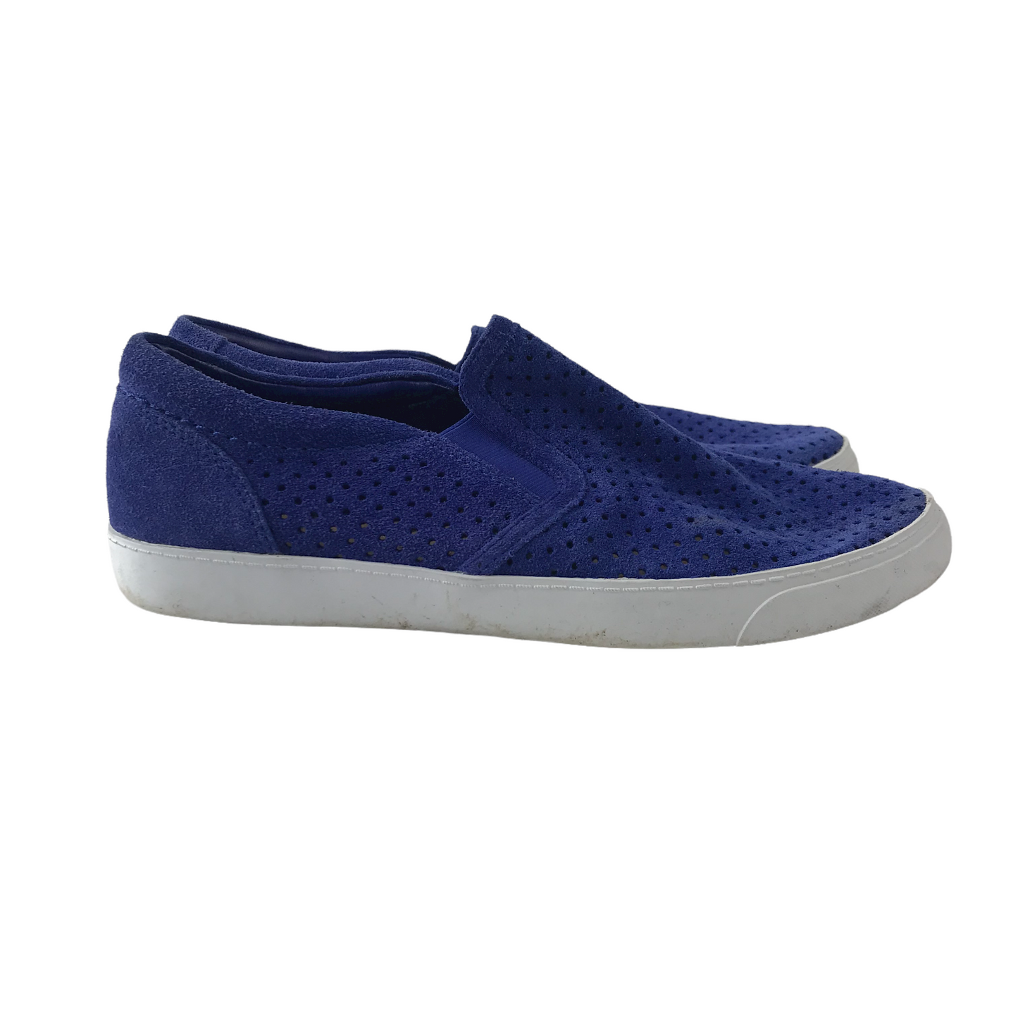 Clarks Royal Blue Suede-like Plimsolls Trainers Shoe Size 5D