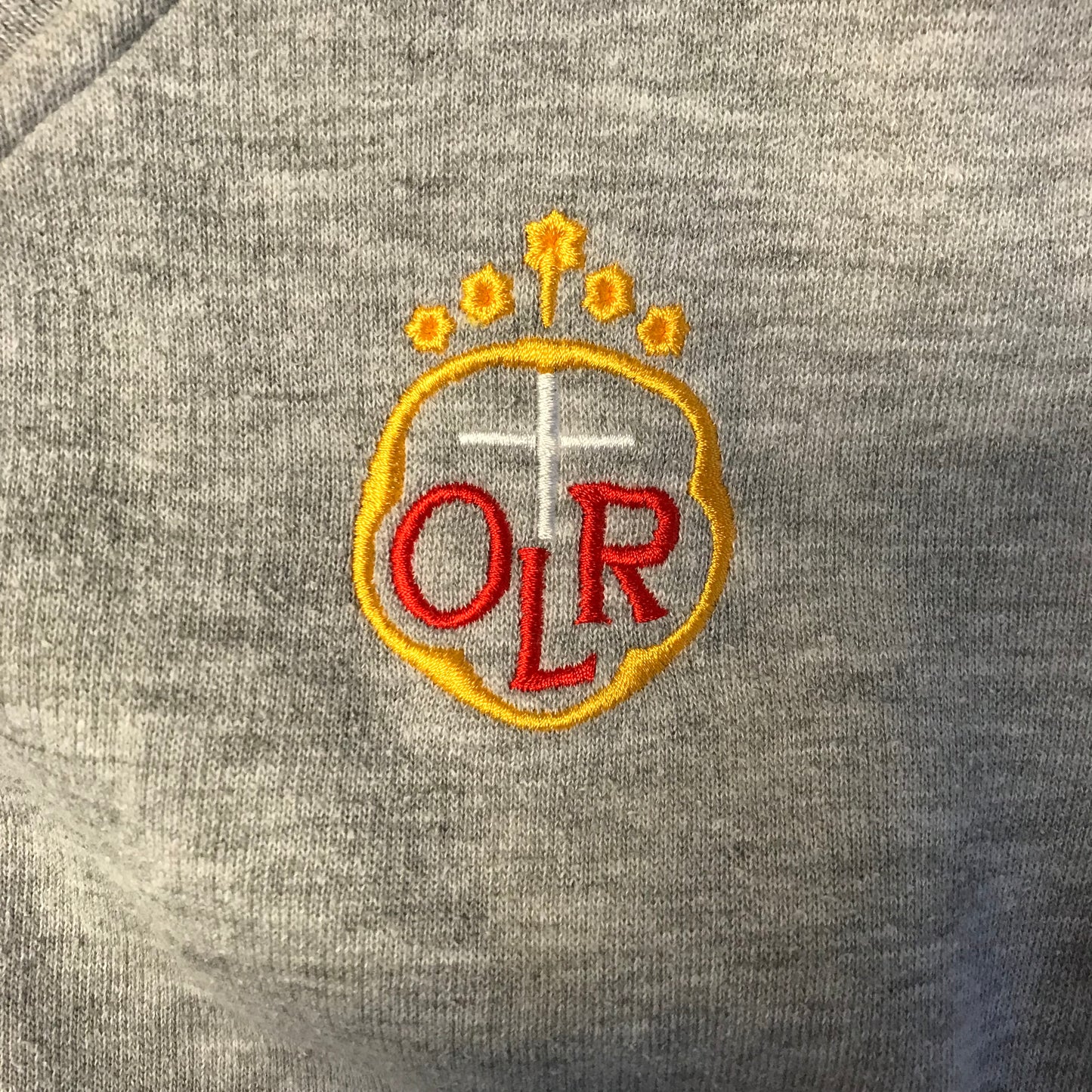 *Our Lady of the Rosary Primary Light Grey V-neck sweatshirt