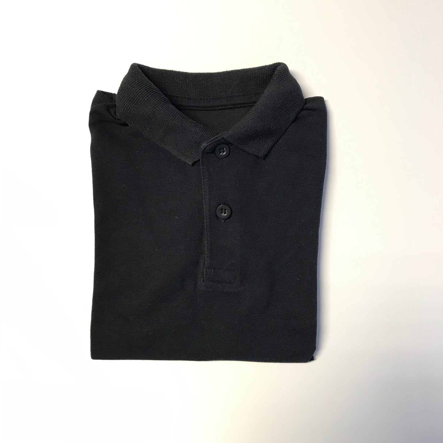 Navy Blue School Plain Collar Poloshirt