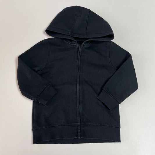 Plain Black Full Zipper Hoodie