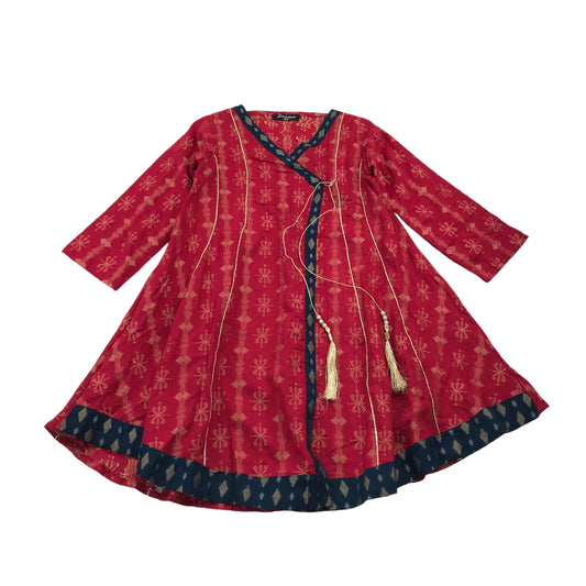 Zaiwa Red Tunic Dress Age 9-10
