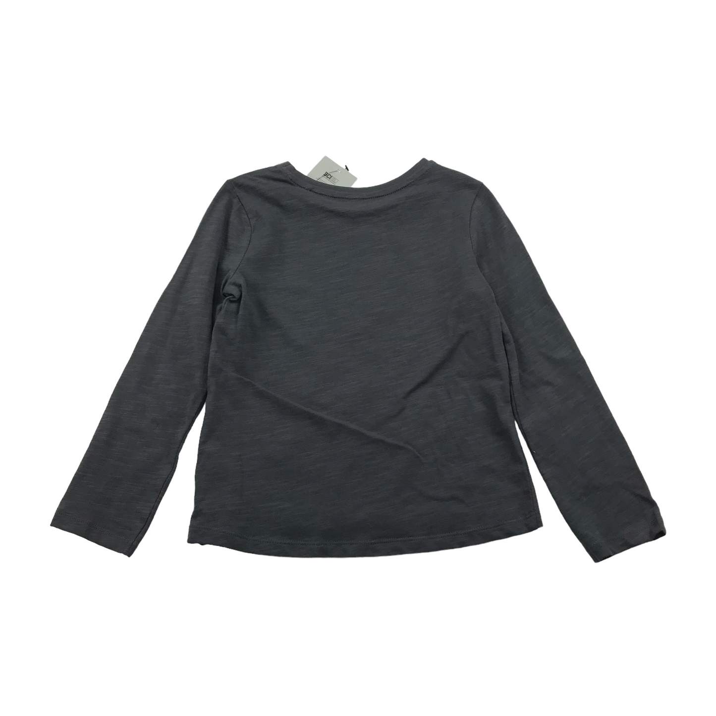 Tu Dark Grey Leopard Long Sleeve T-shirt Age 4
