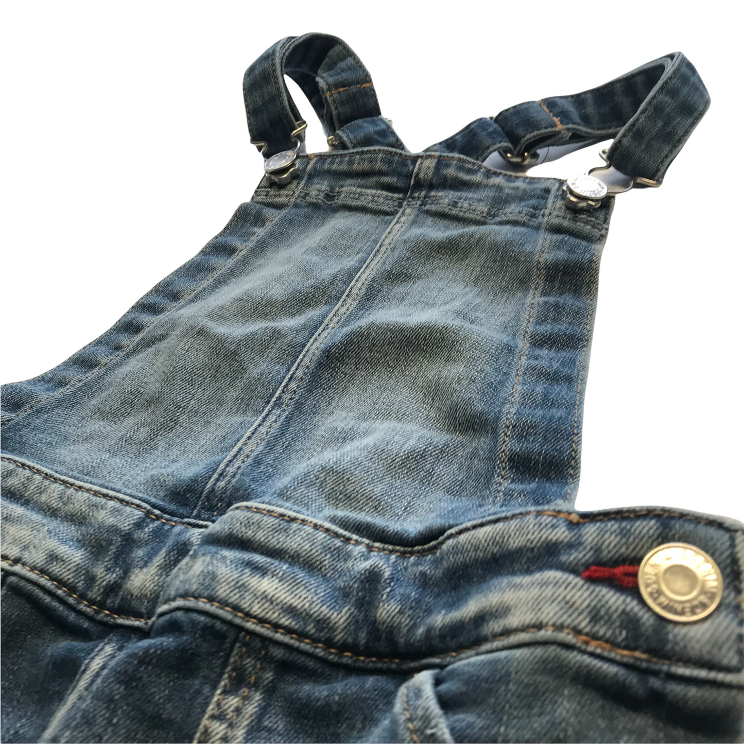 H&M Denim Ladybirds Dungaree Dress Age 9