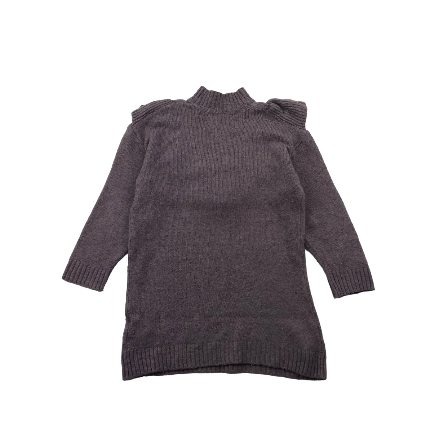 Zara Light Purple Long Wool-mix Frilled Jumper Age 6