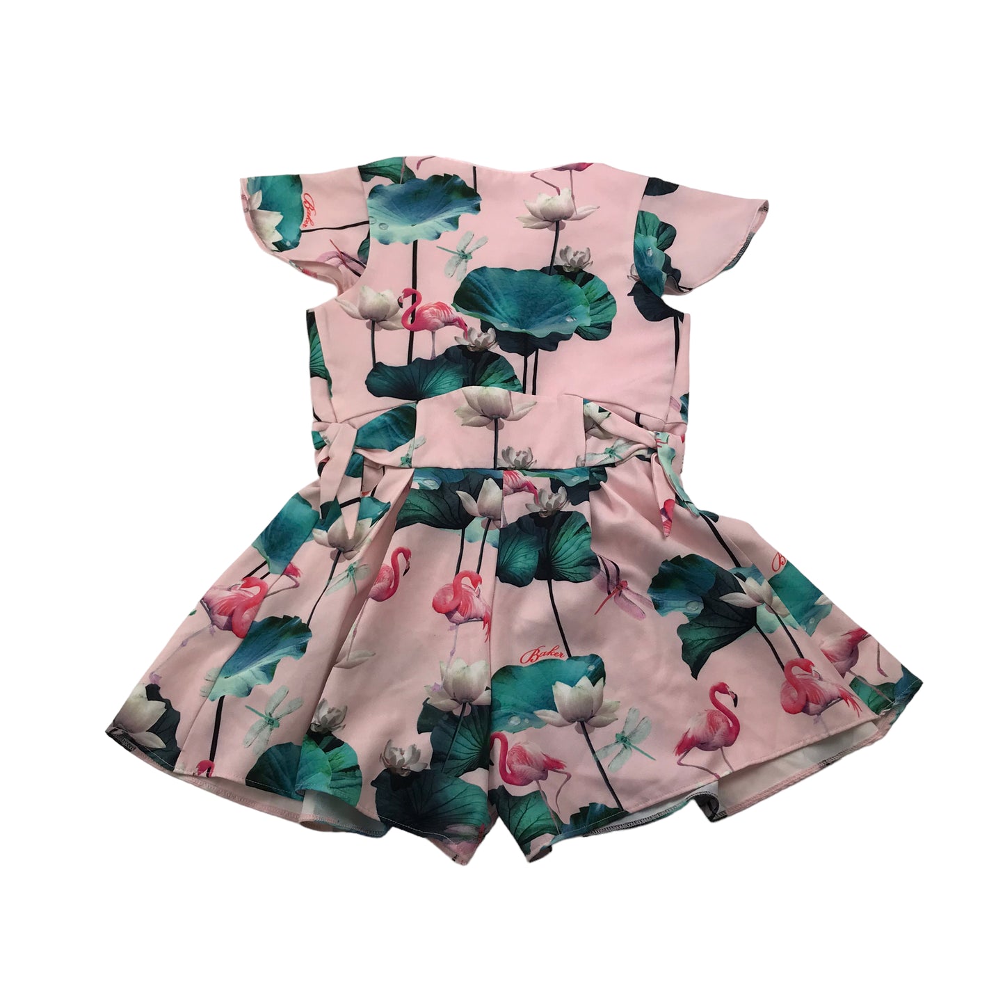 Ted Baker Light Pink Flamingo Playsuit Age 7