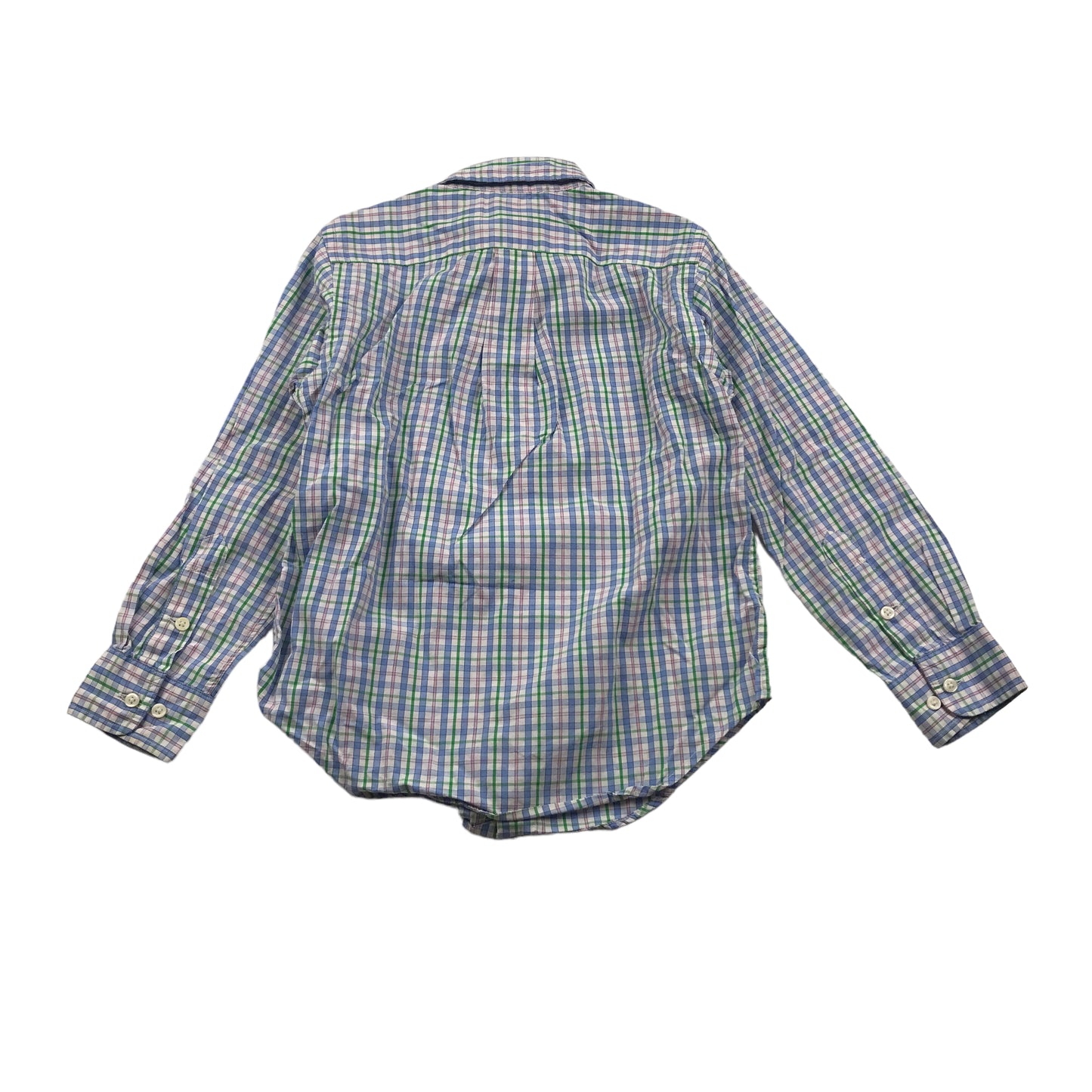RL Light Blue Checked Shirt Age 5