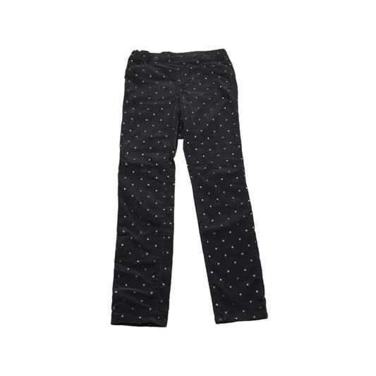 H&M Grey Starry Corduroy Jeggings Age 8