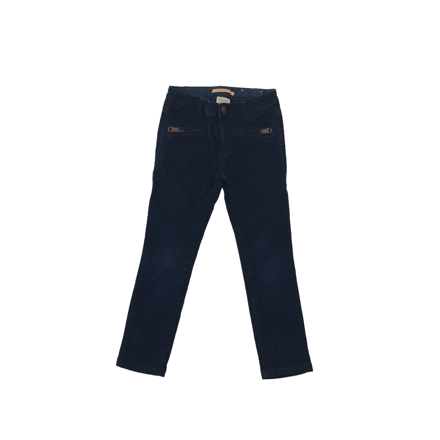 Zara Navy Blue Velvet Trousers Age 5-6