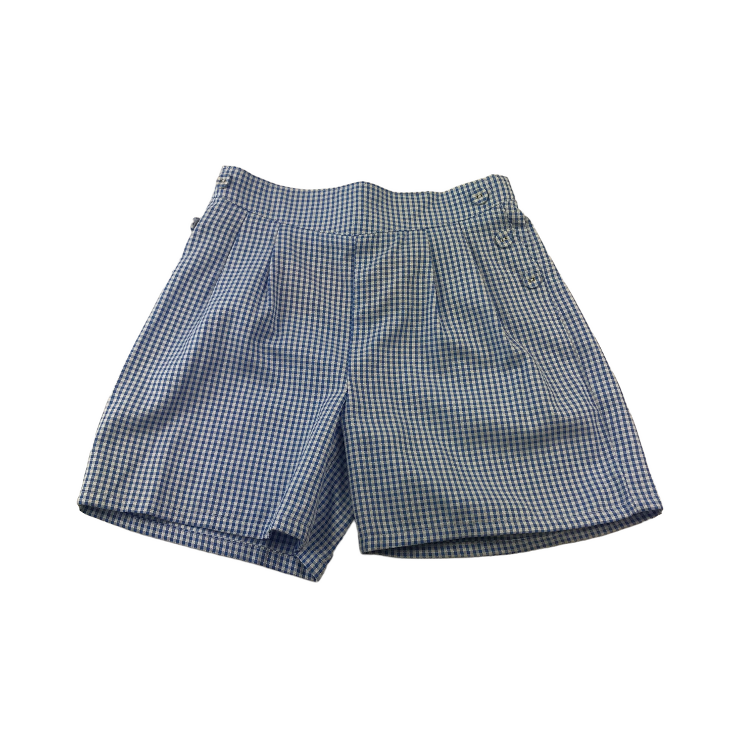 Tu Blue School Gingham Shorts Age 6