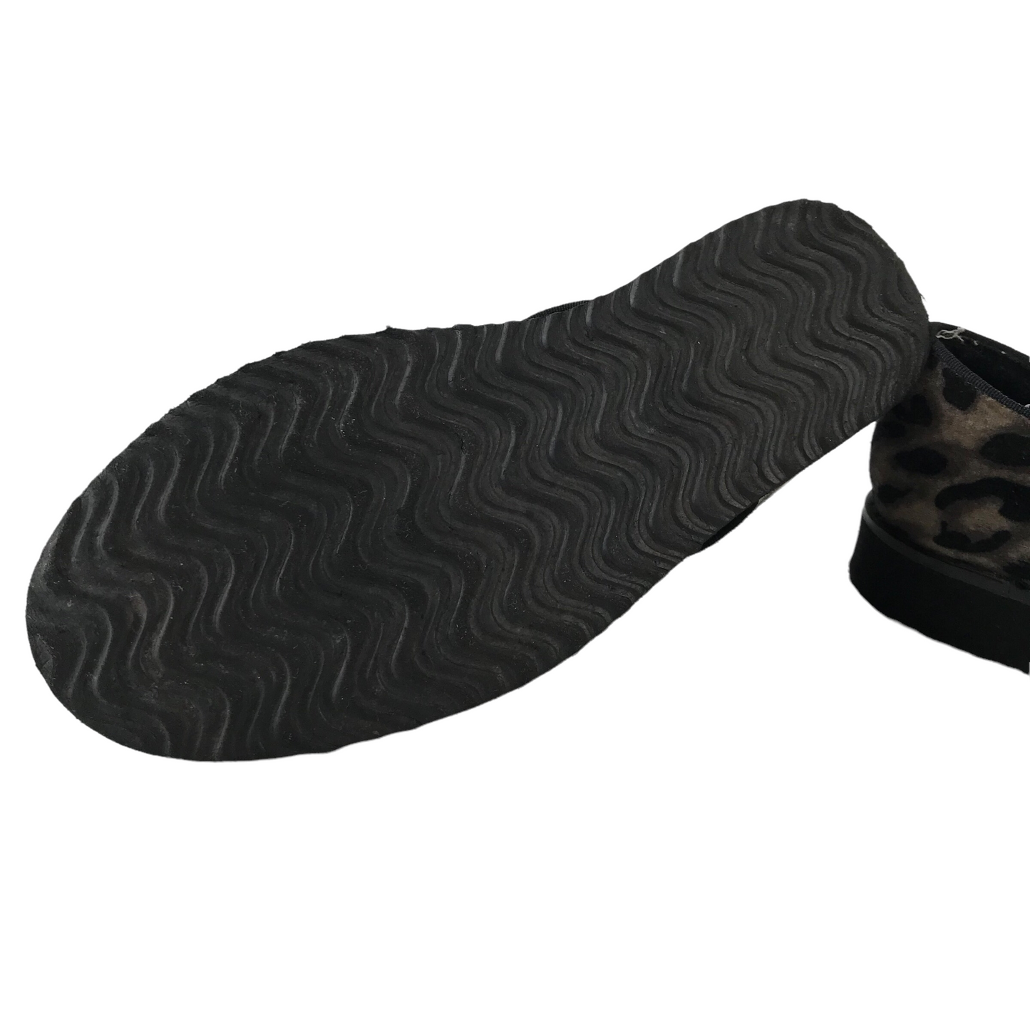 Tu Velvet-like Animal Print Shoes Size UK 13 junior