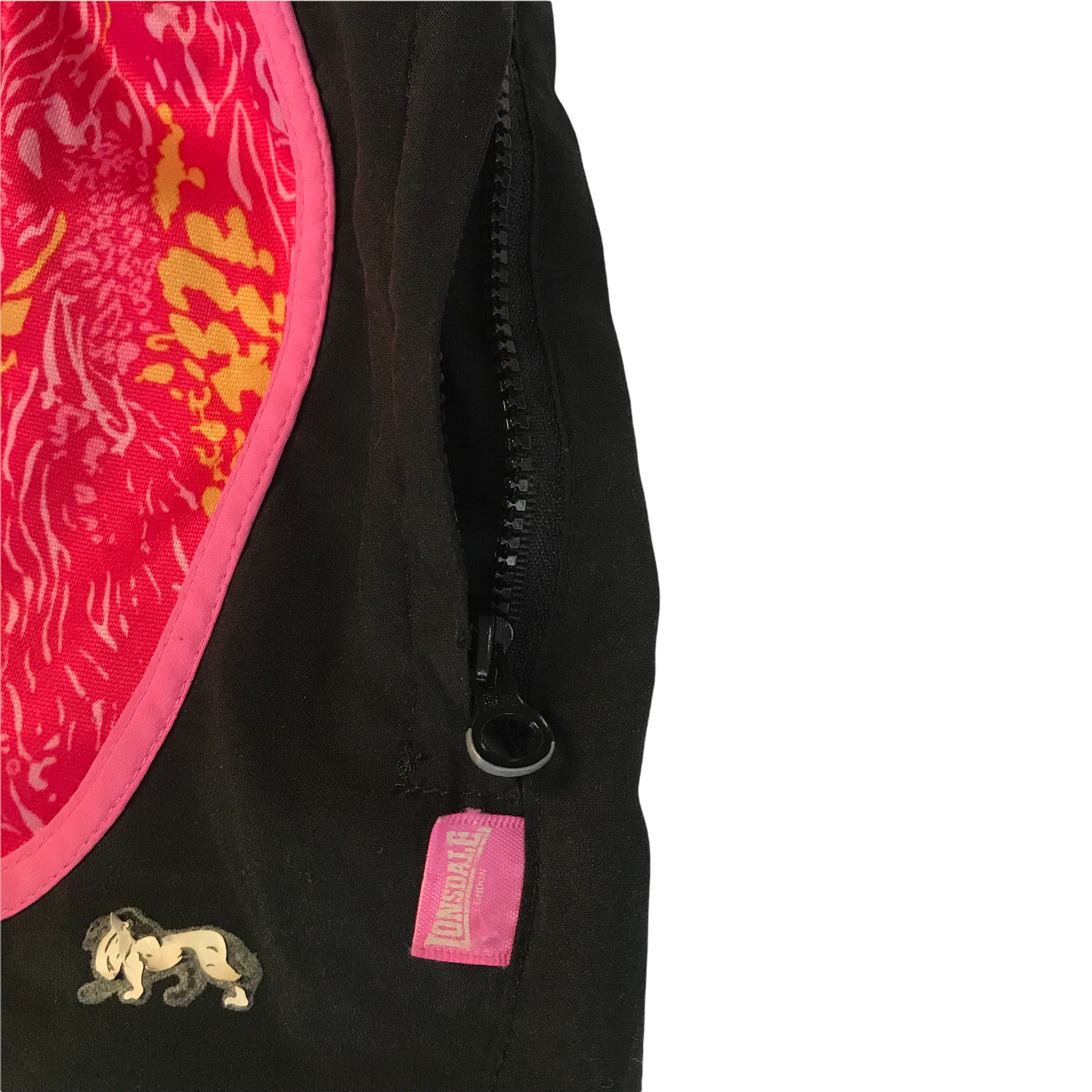 Lonsdale Pink Patterned Sport Shorts Age 7