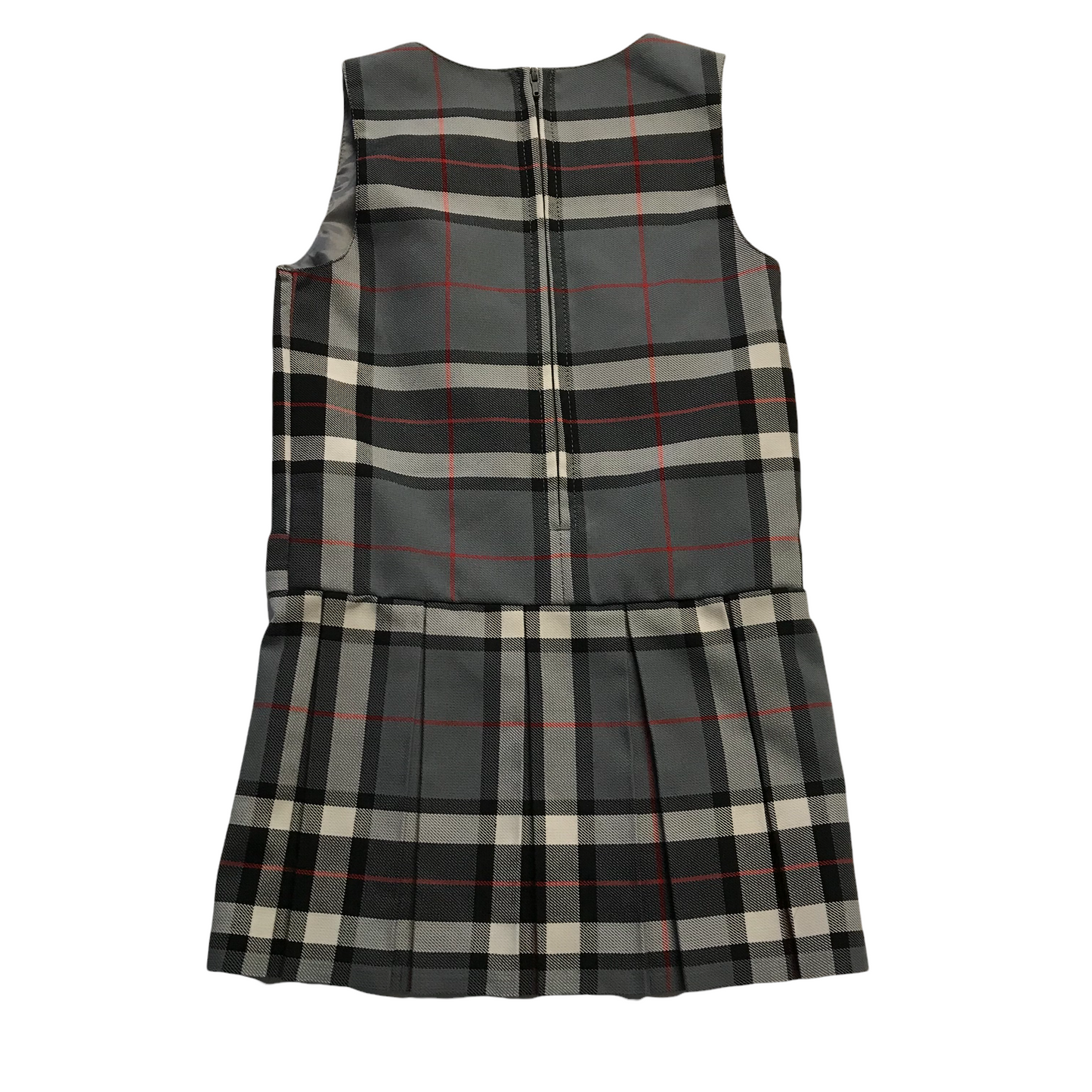 Grey Tartan Pinafore Age 3