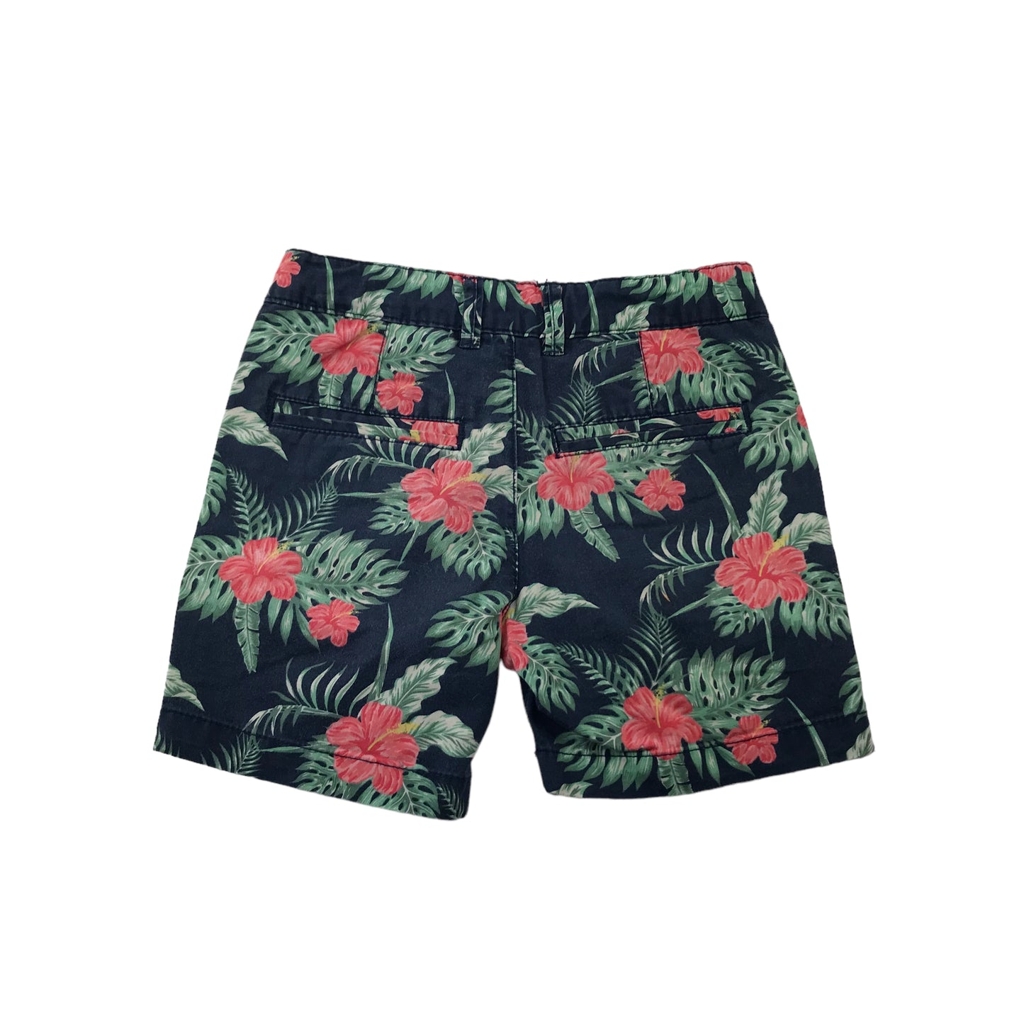 George Navy Floral Chino Style Shorts Age 4