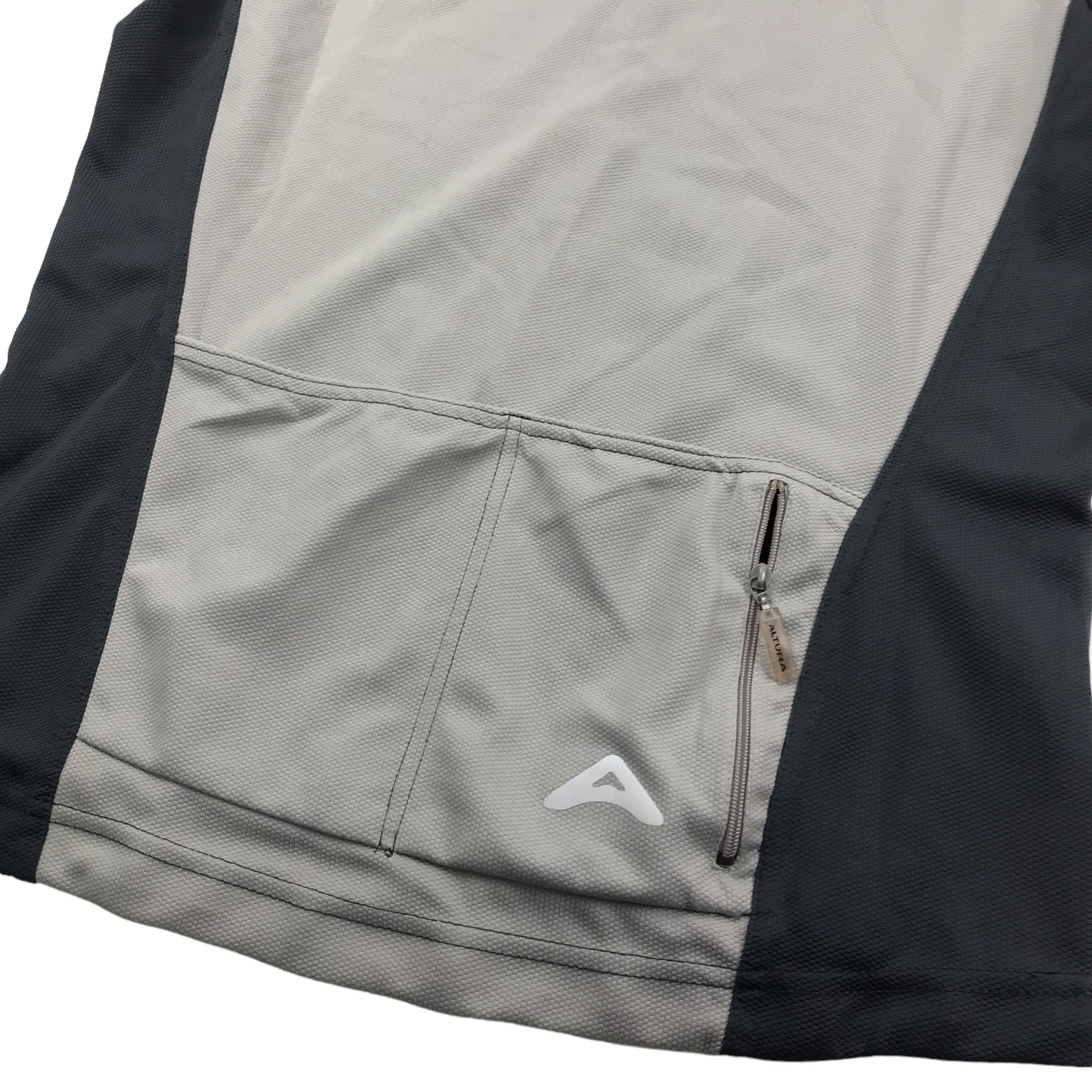 Altura Grey Short Sleeve Cycling Sports Top Women's Size 10