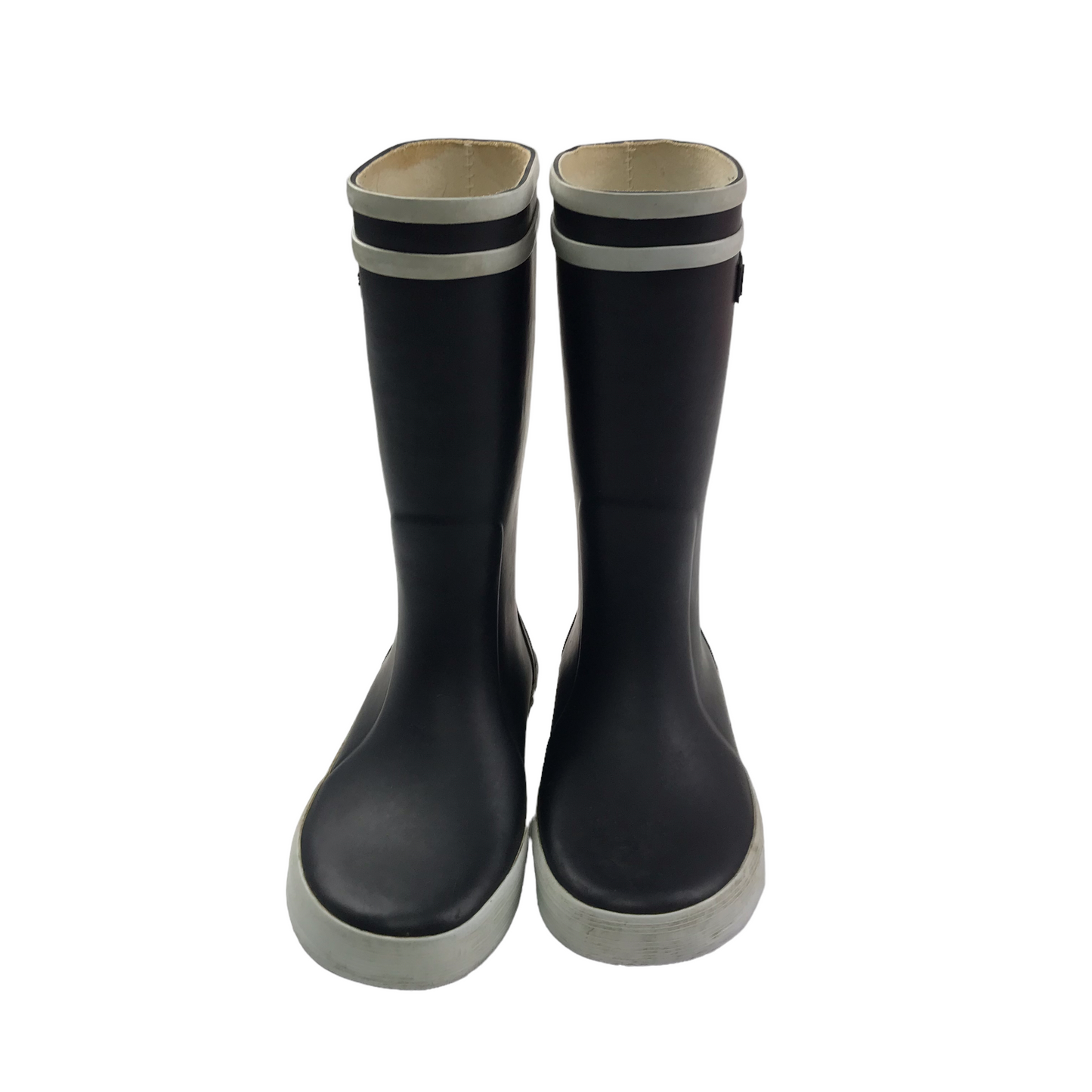 Aigle Lolly Pop Black Wellies Shoe Size 11.5 junior