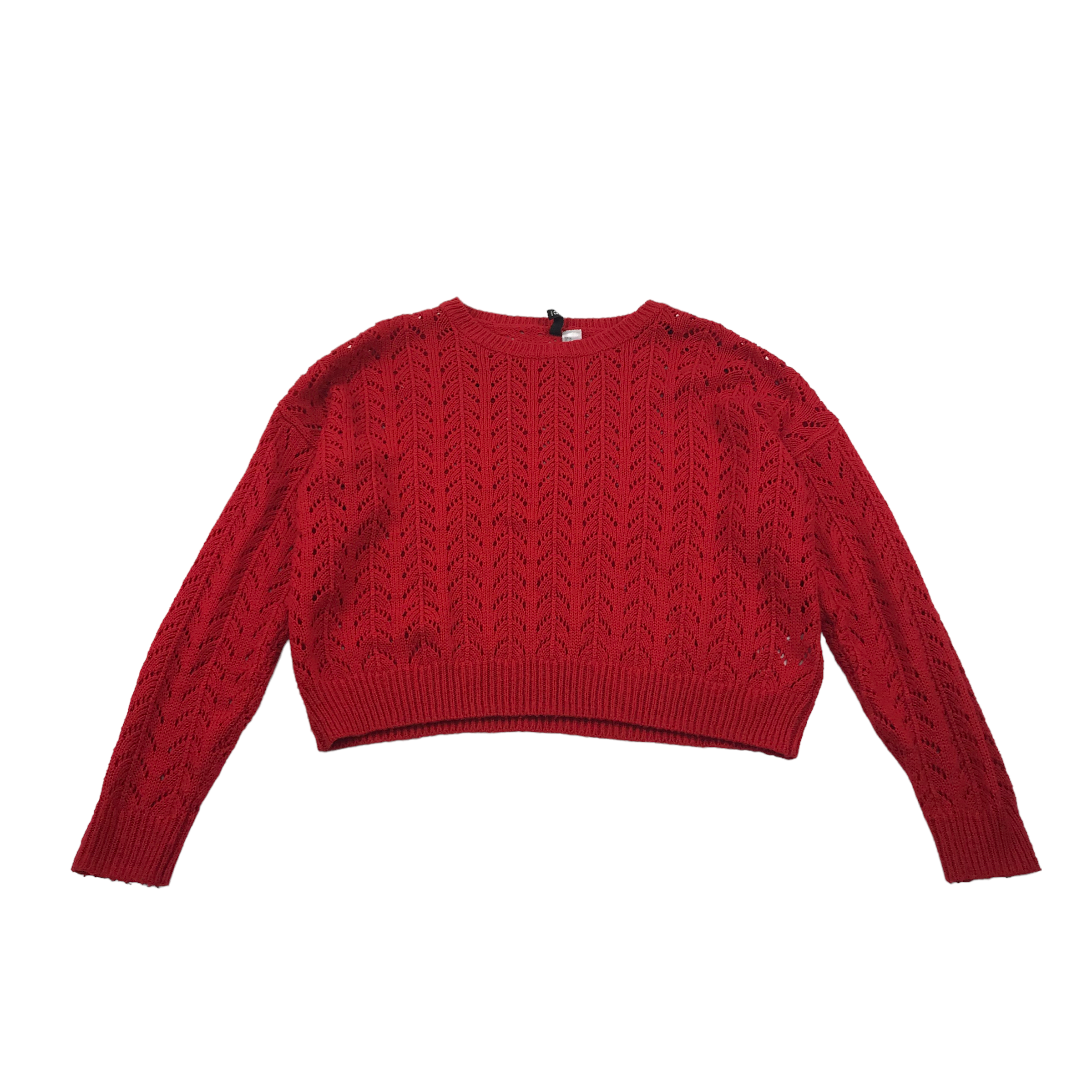 Red discount crop jumper