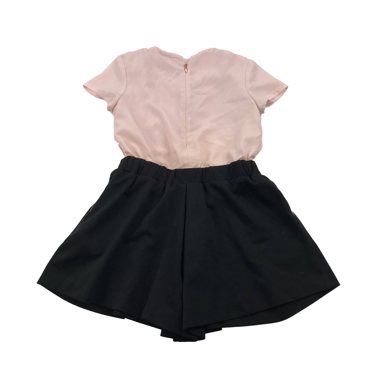 Ted Baker Light Pink and Black Playsuit Age 7