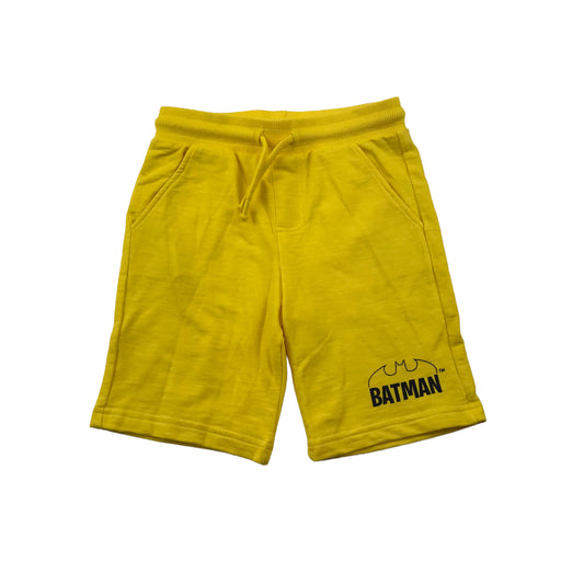 F&F Bright Yellow Batman Jersey Shorts Age 5
