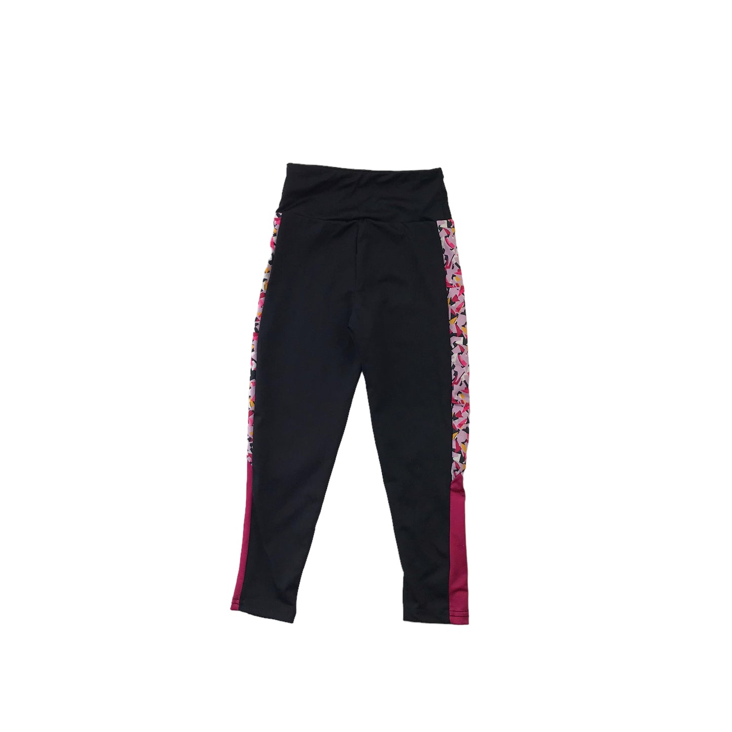 Primark Black and Pink Sports Leggings Age 5